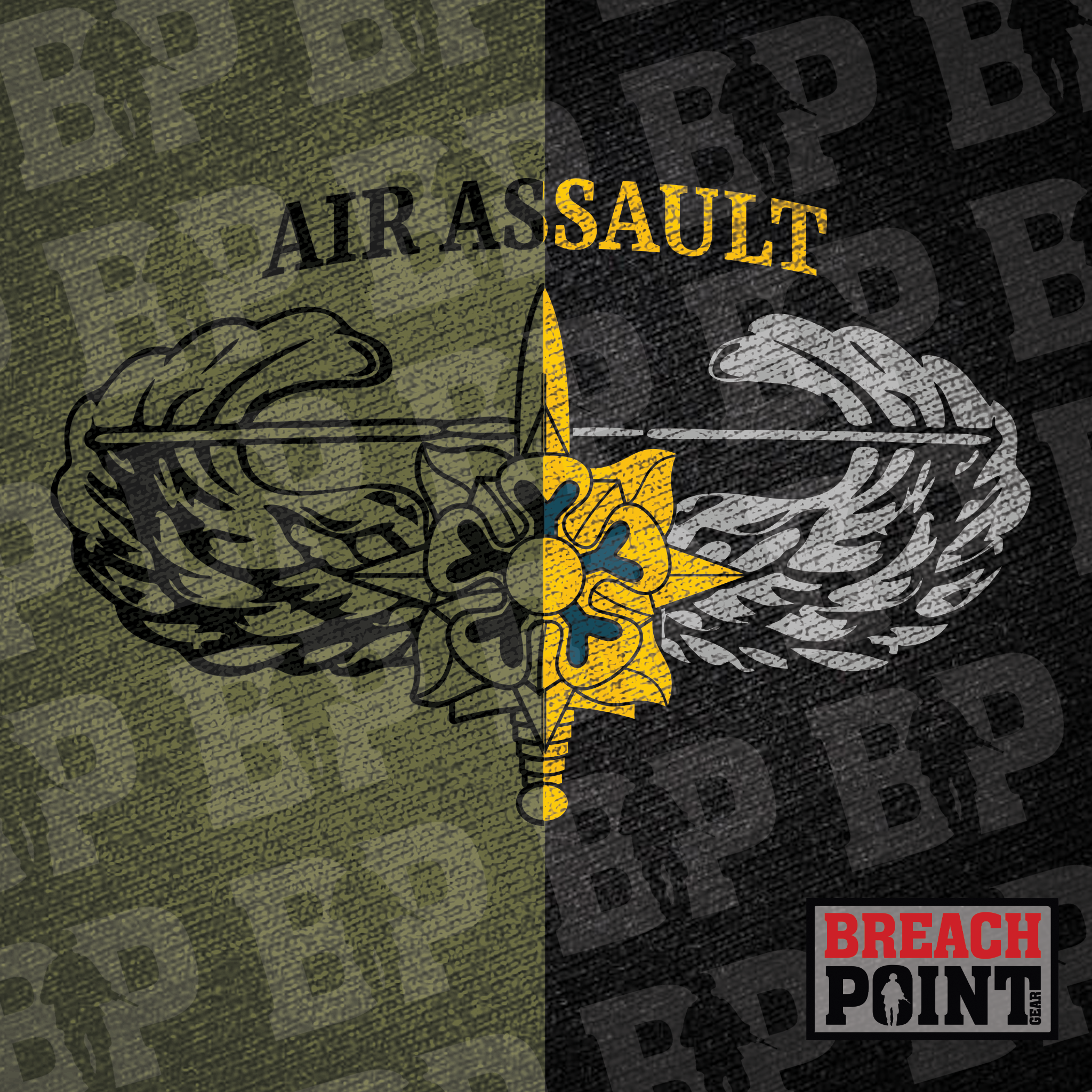 "EYES OF THE EAGLE G2/101 Airborne Division, Headquarters and Headquarters Battalion - T-Shirt (B143)
