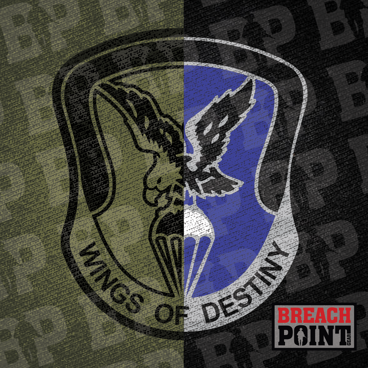 "WARLORDS" A/6-101st Combat Aviation Battalion - Military Tee (B175-2)