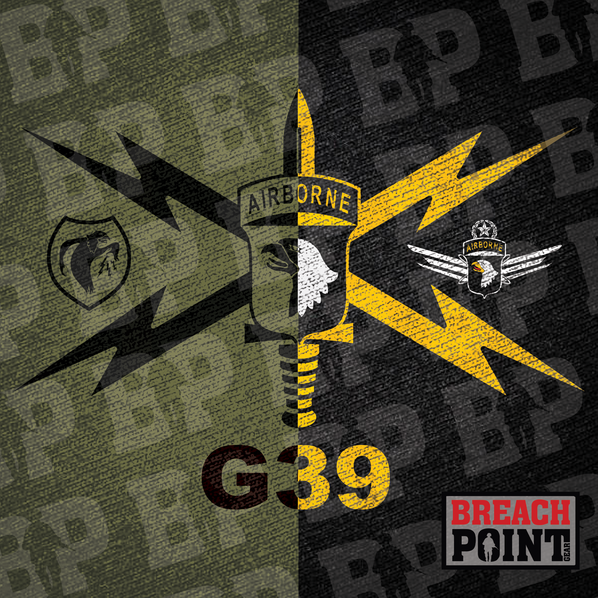 "G39" 101 Airborne Division, Headquarters and Headquarters Battalion - Hoodie (1)