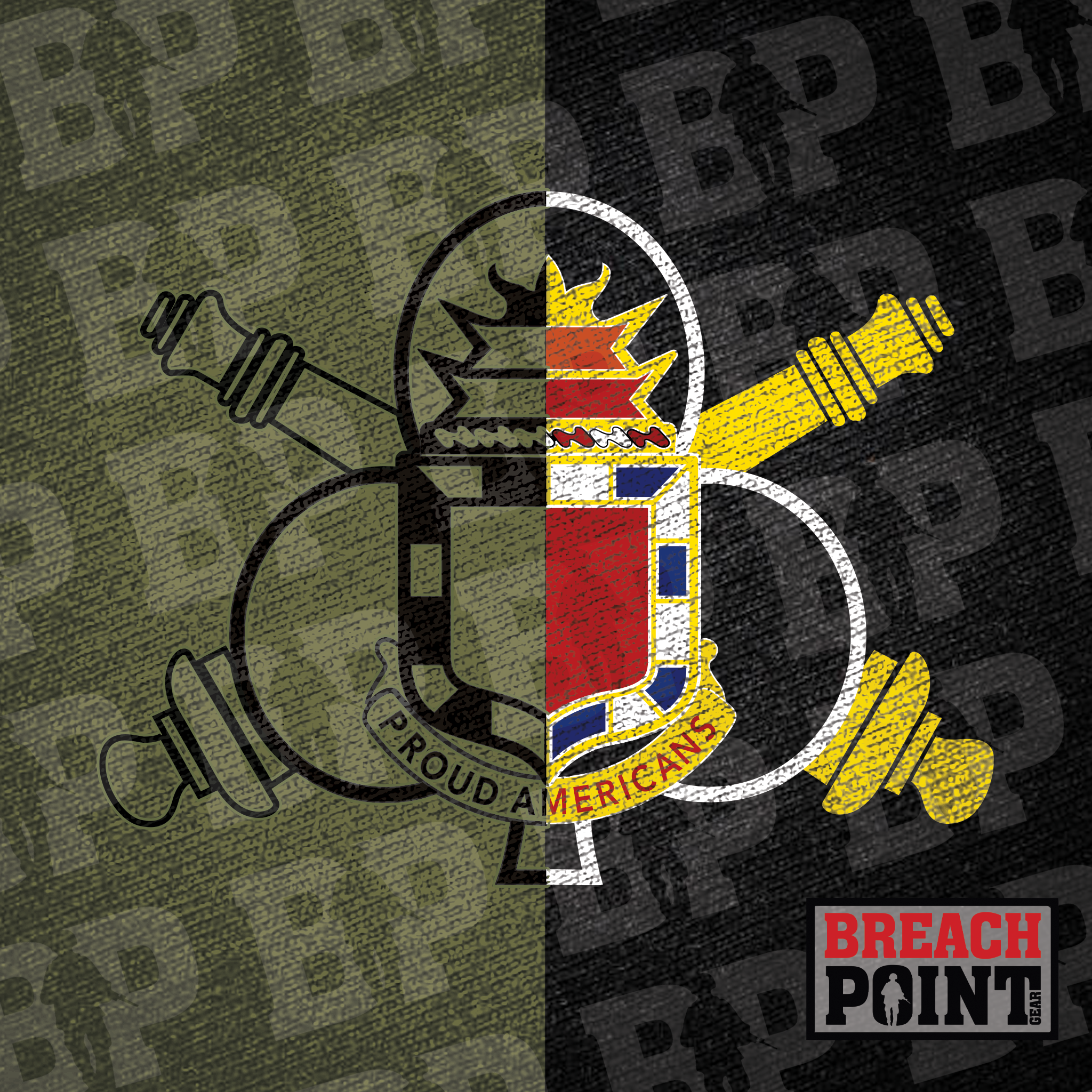 "HAMMER" HHB/2-32 Field Artillery Regiment - T-Shirt