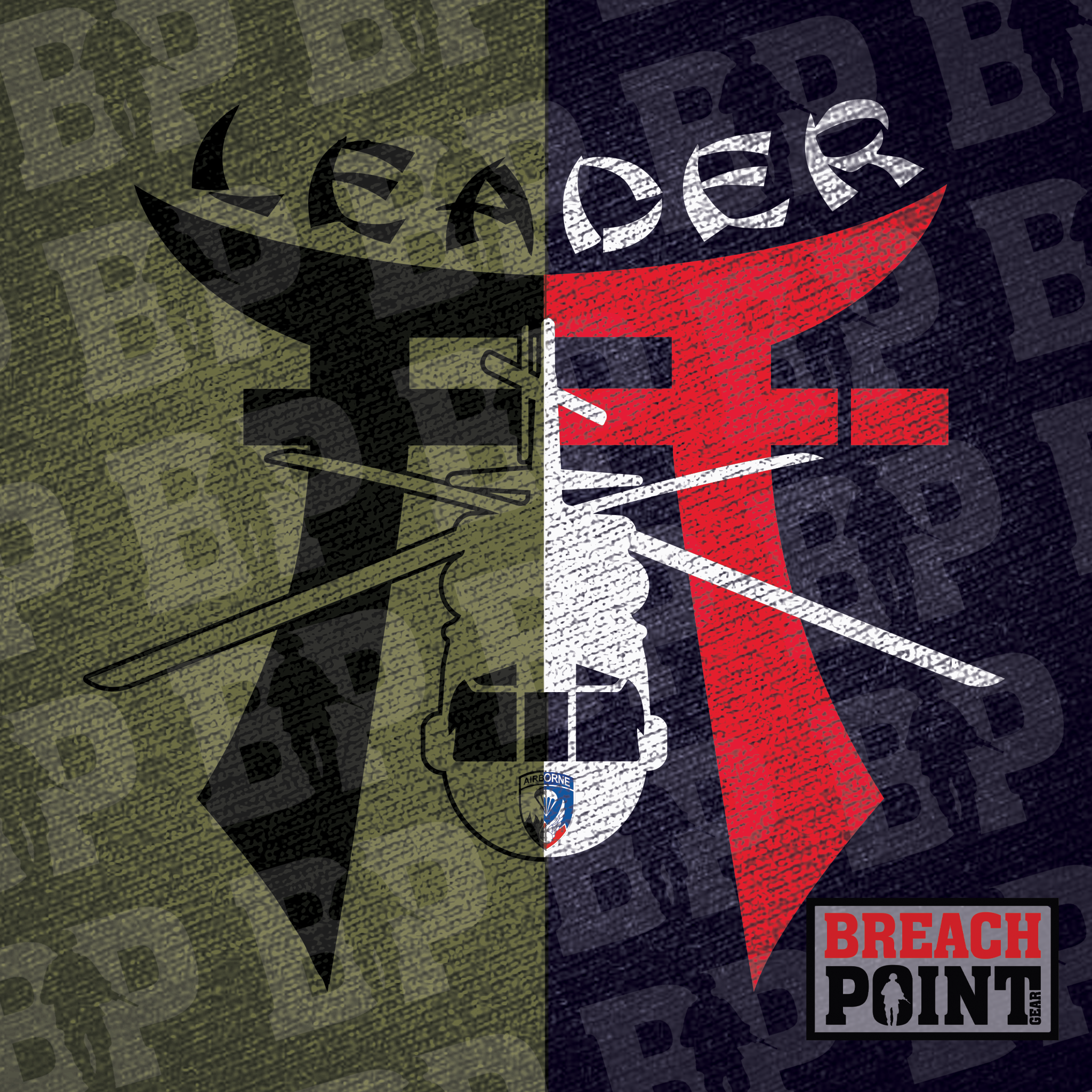 "LEADER" 1-187th Infantry Regiment - Hoodie (A36-1)