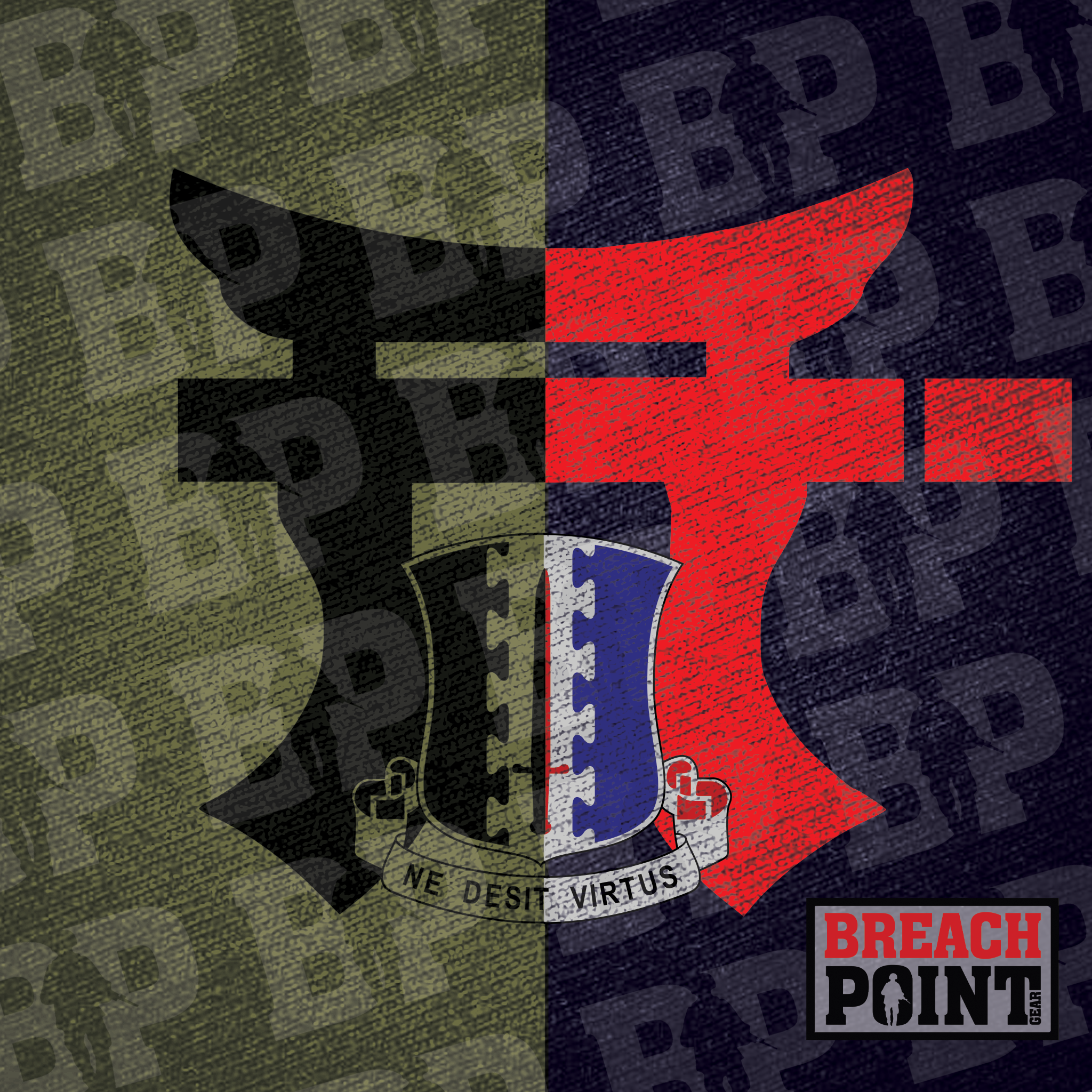 "LEADER" 1-187th Infantry Regiment - Hoodie (A36-4)