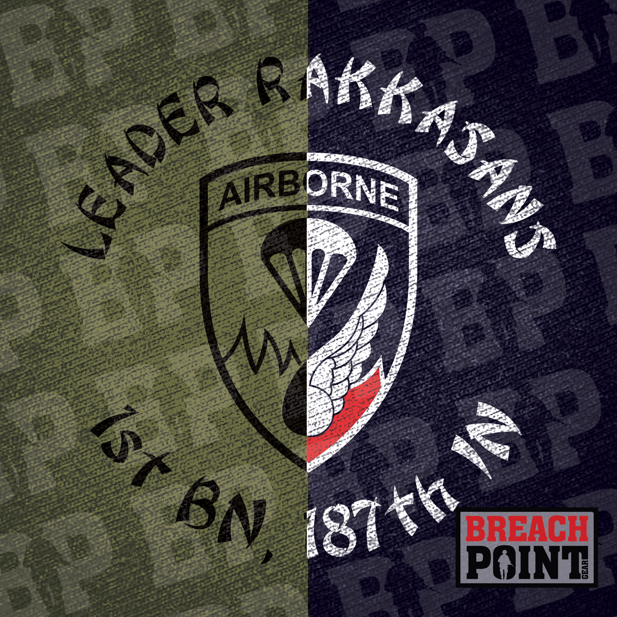 "LEADER" 1-187th Infantry Regiment - Military Tee (A36-5)