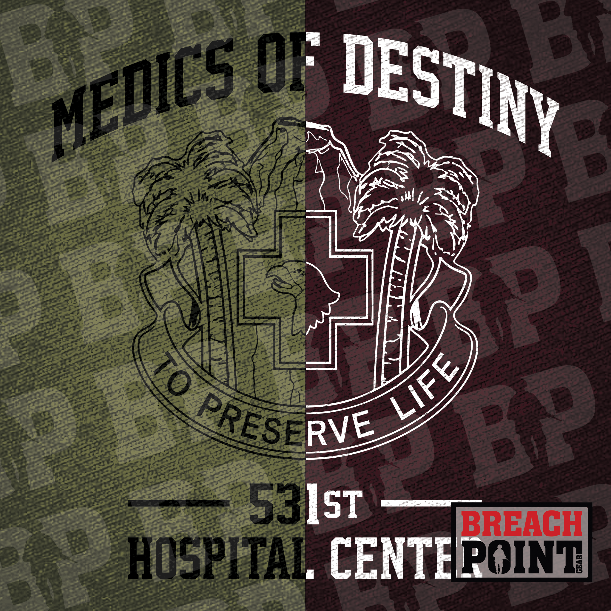 "MEDICS OF DESTINY" 531st Hospital Center - Hoodie (B97-2)