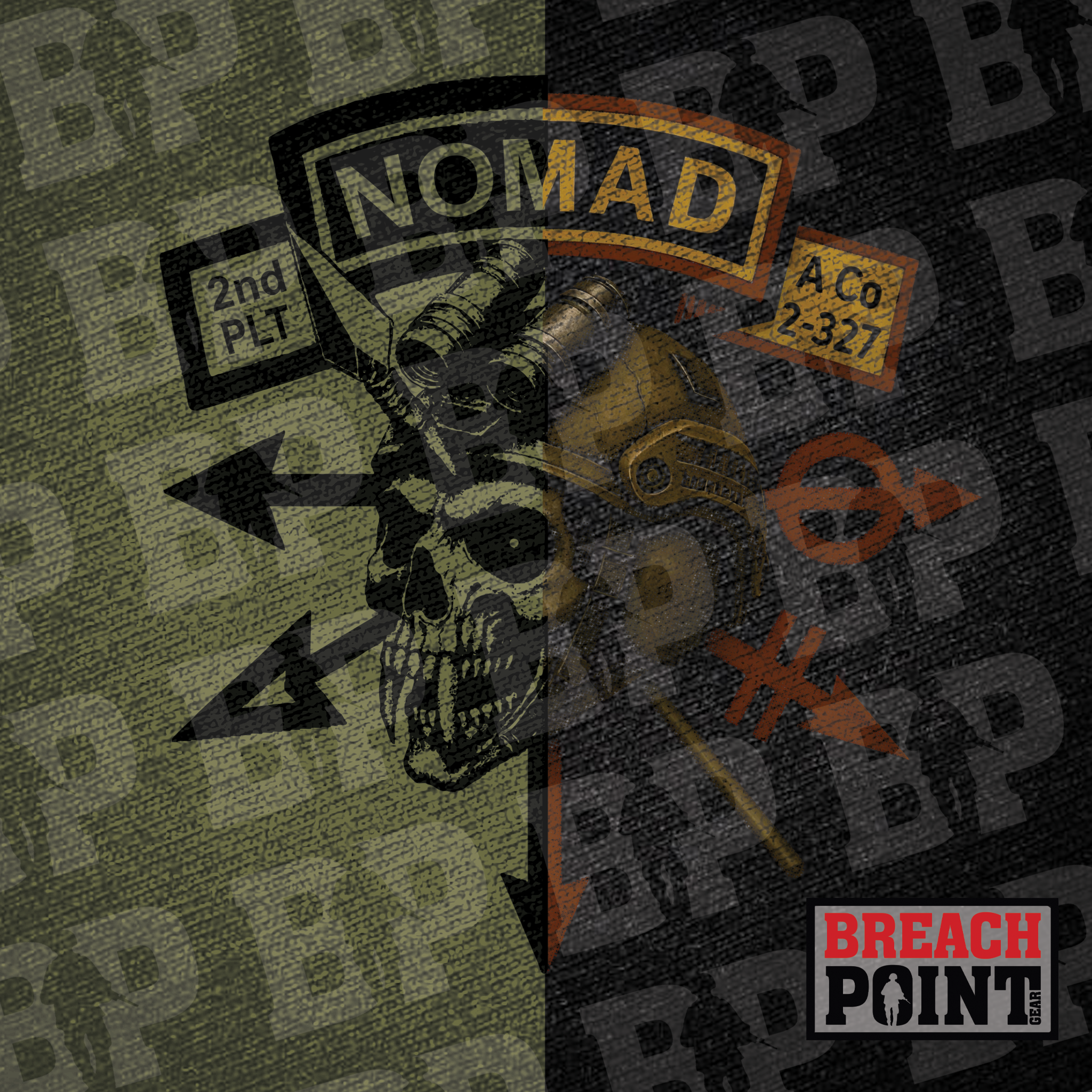 "NOMAD" A/2/2-327th Infantry Regiment - Hoodie (1)