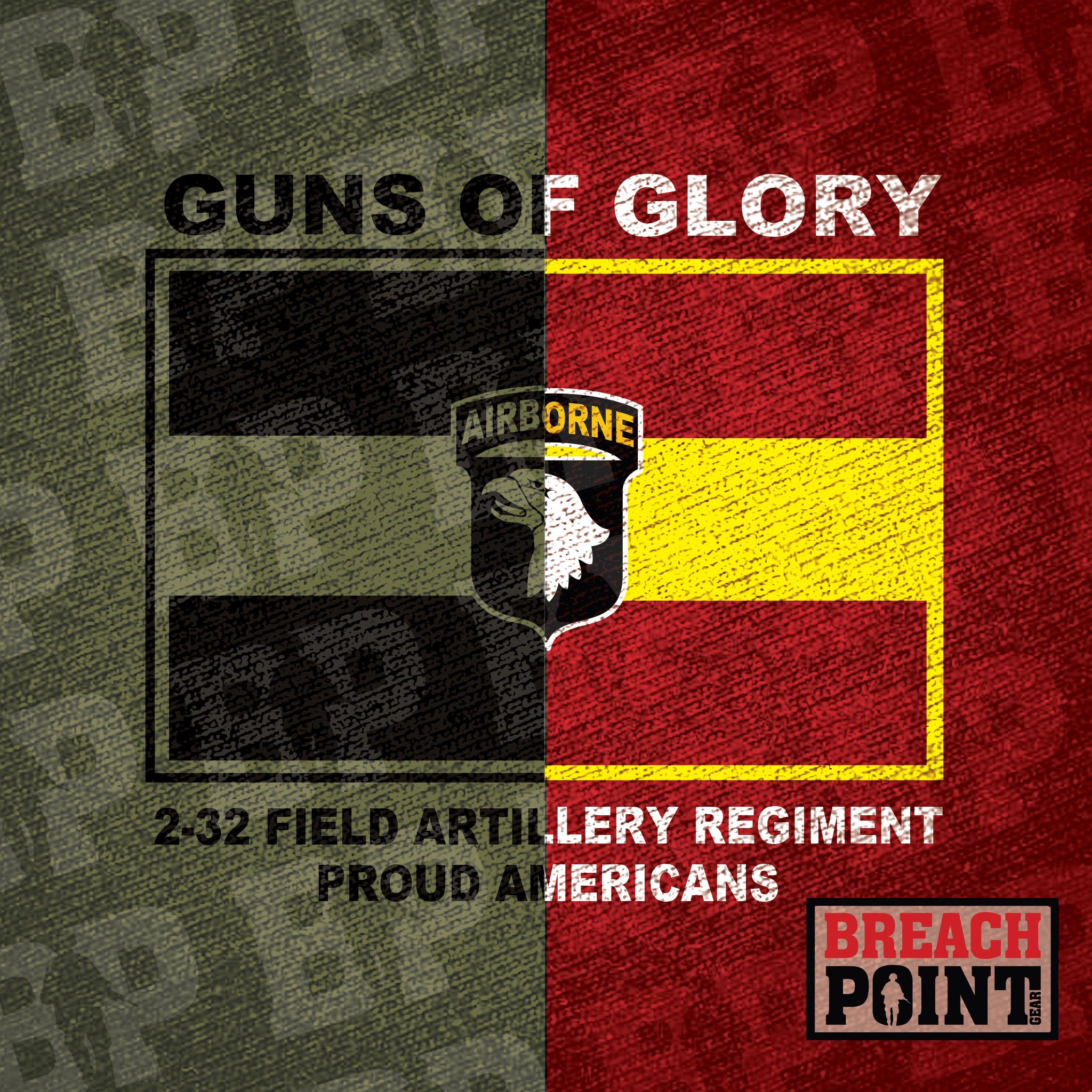 "ACES" A/2-32nd Field Artillery Regiment - Sweatshirt (B106)