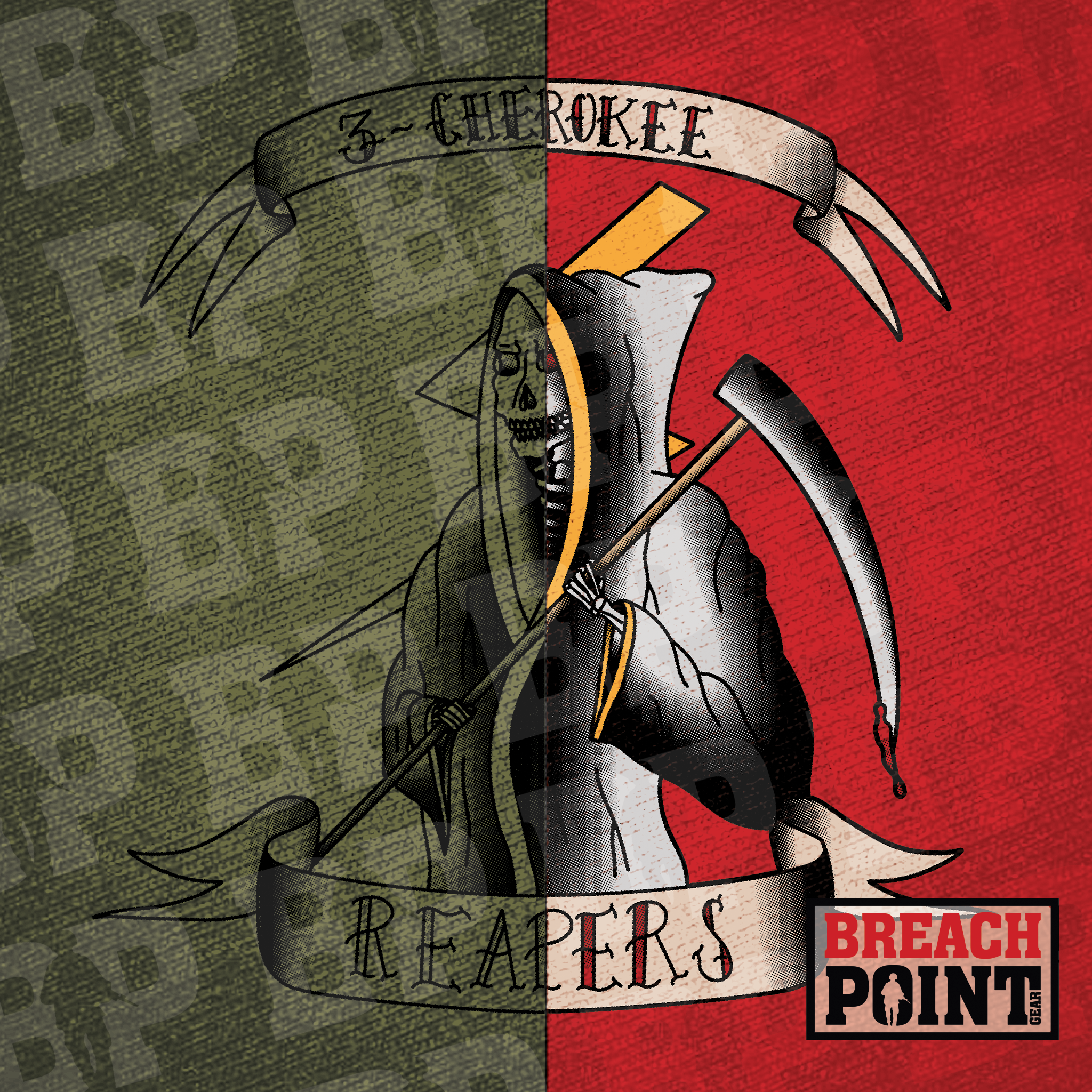 "REAPERS" 3/C/1-26th Infantry Regiment - T-Shirt (B164-2)