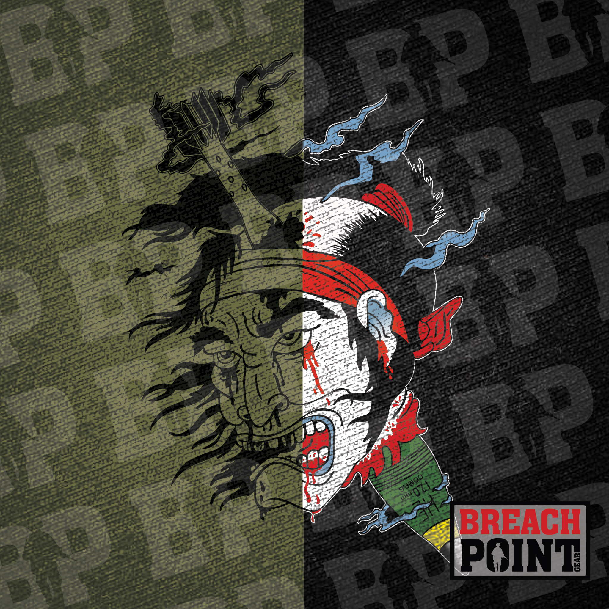 "RONIN" Mortars/MPC/1-502nd Infantry Regiment - Military Tee (B95)