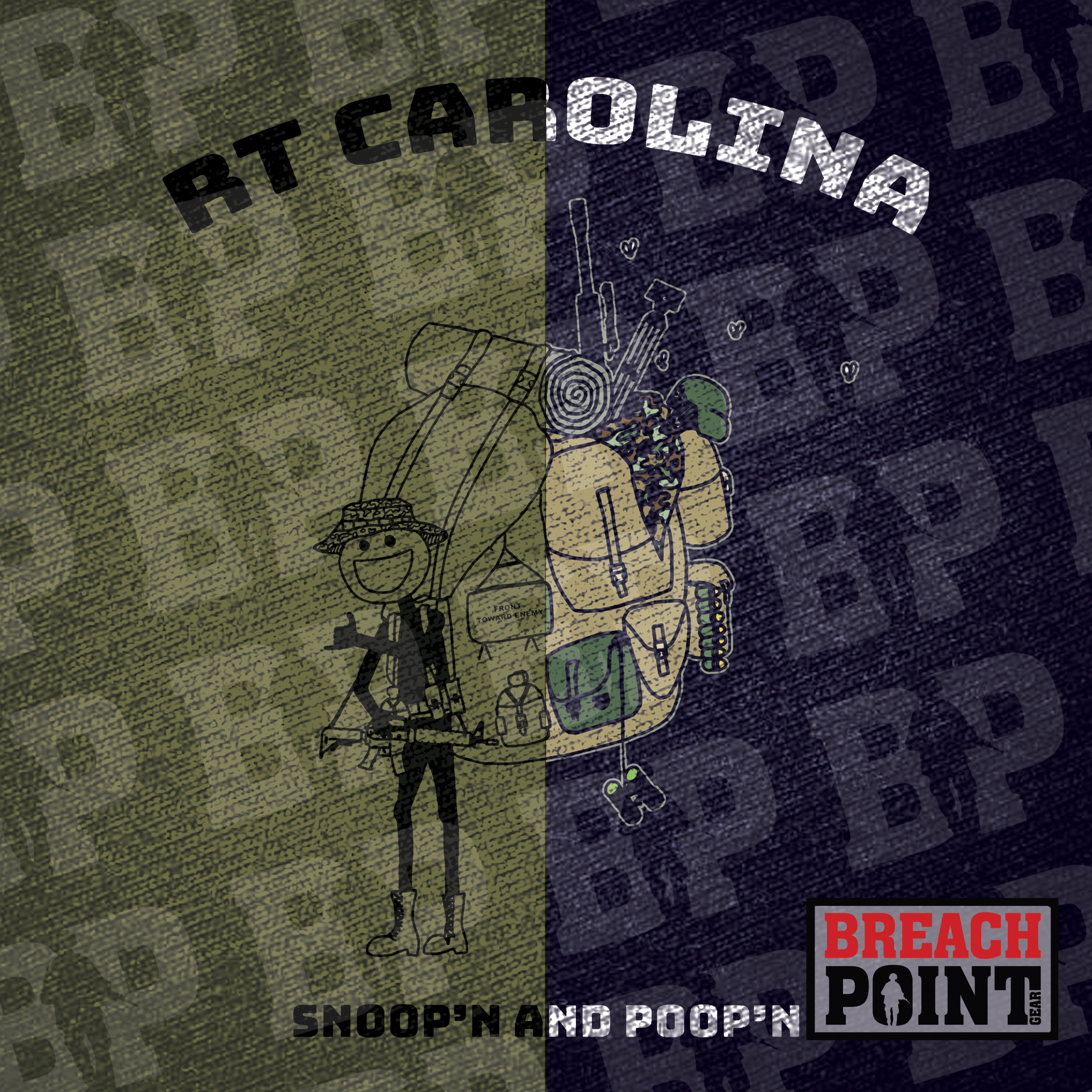 "RT CAROLINA" 2/MFRC/3rd Mobile Brigade Combat Team - Military Tee (B155)