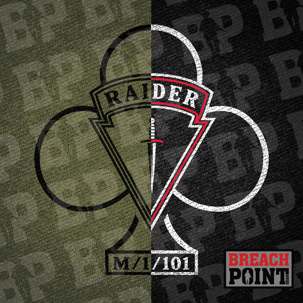"RAIDERS" MFRC/1BCT, 101st Airborne Division - Military Tee (B48-3)