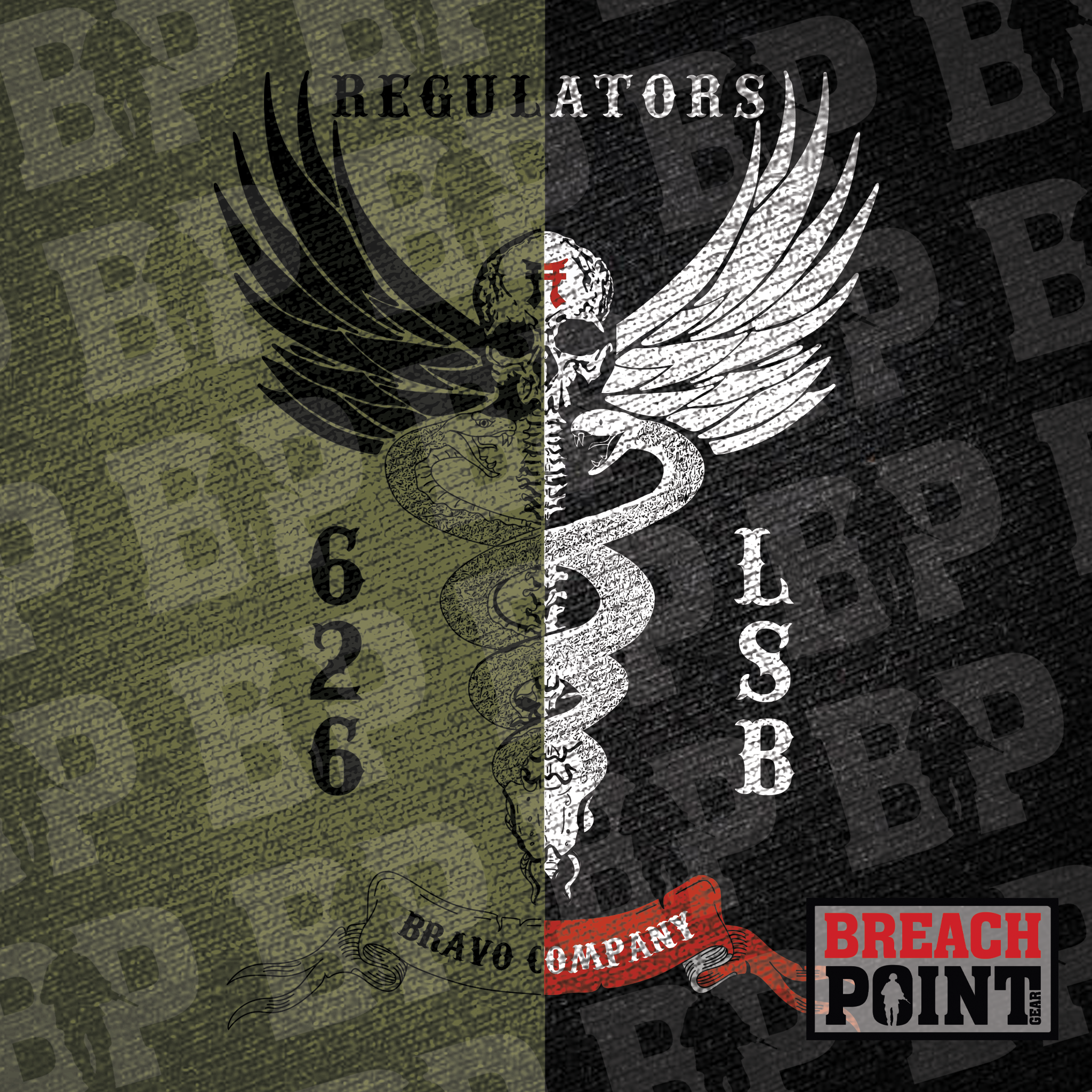 "REGULATORS" B/626th Light Support Battalion - T-Shirt (B66-2)