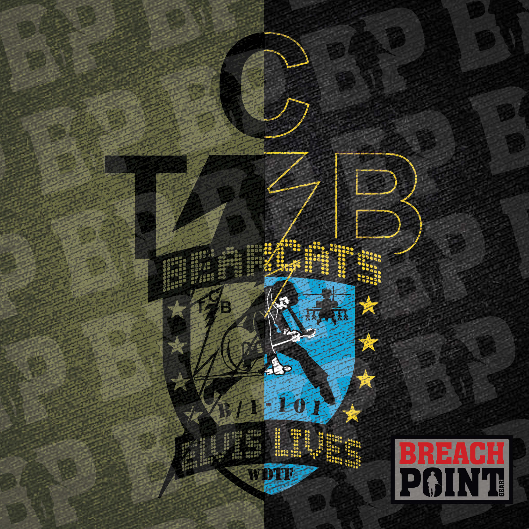 "BEARCATS" B/1-101st Combat Aviation Brigade - Hoodie (B128-7)