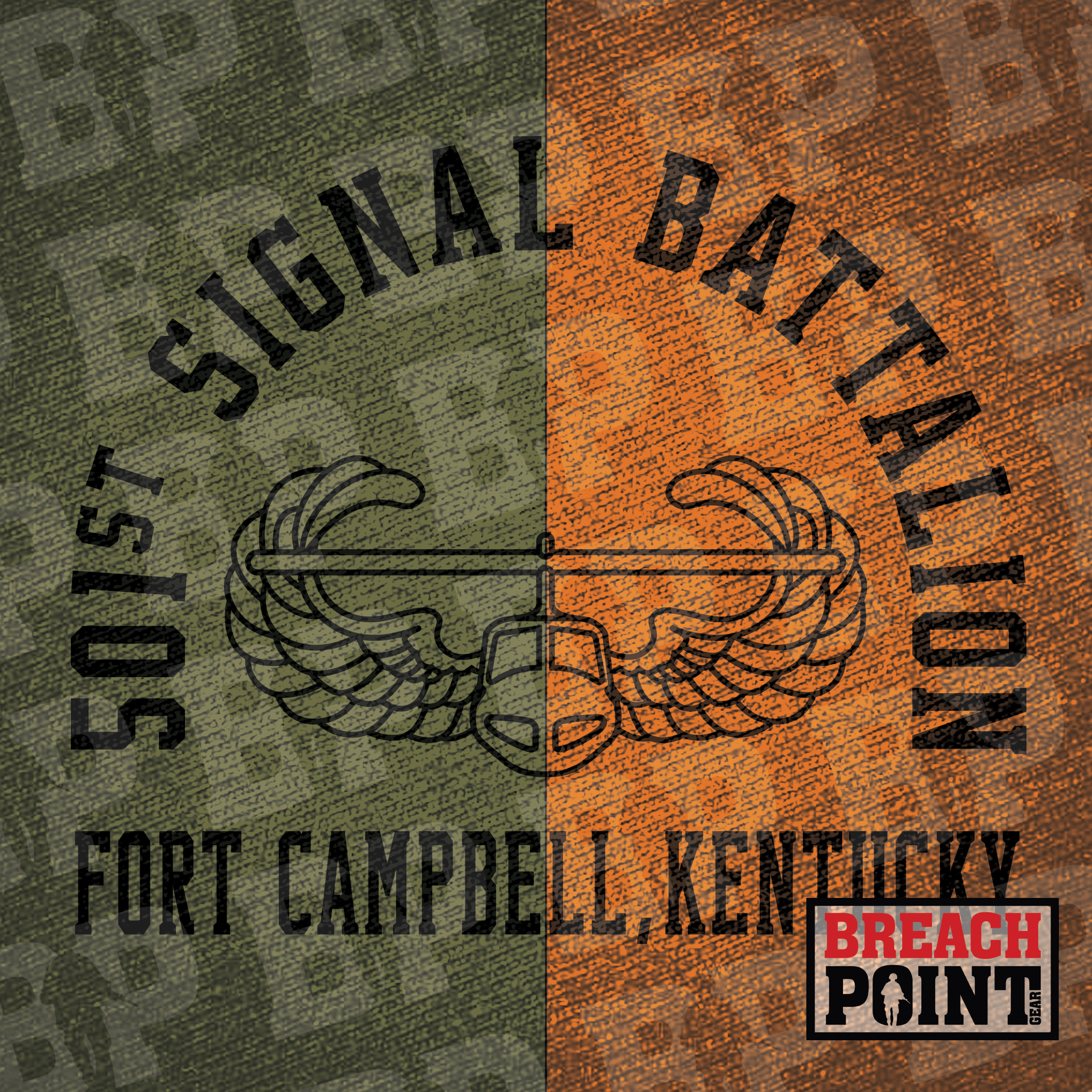 "VOICE OF THE EAGLE" 501st Signal Battalion - T-Shirt (A19-2)
