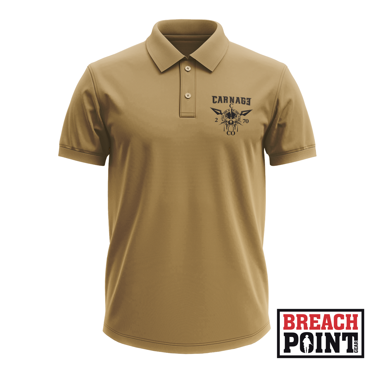 "CARNAGE" C/2-70th Armored Regiment - Polo (B169-5)