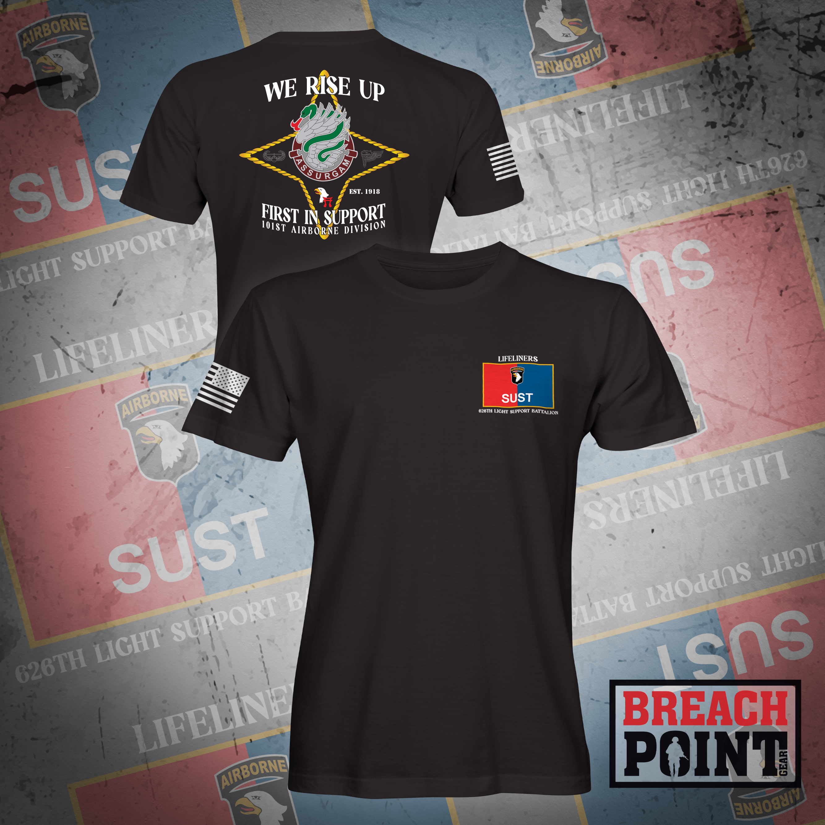 "ASSURGAM" 626th Light Support Battalion - T-Shirt (A22)