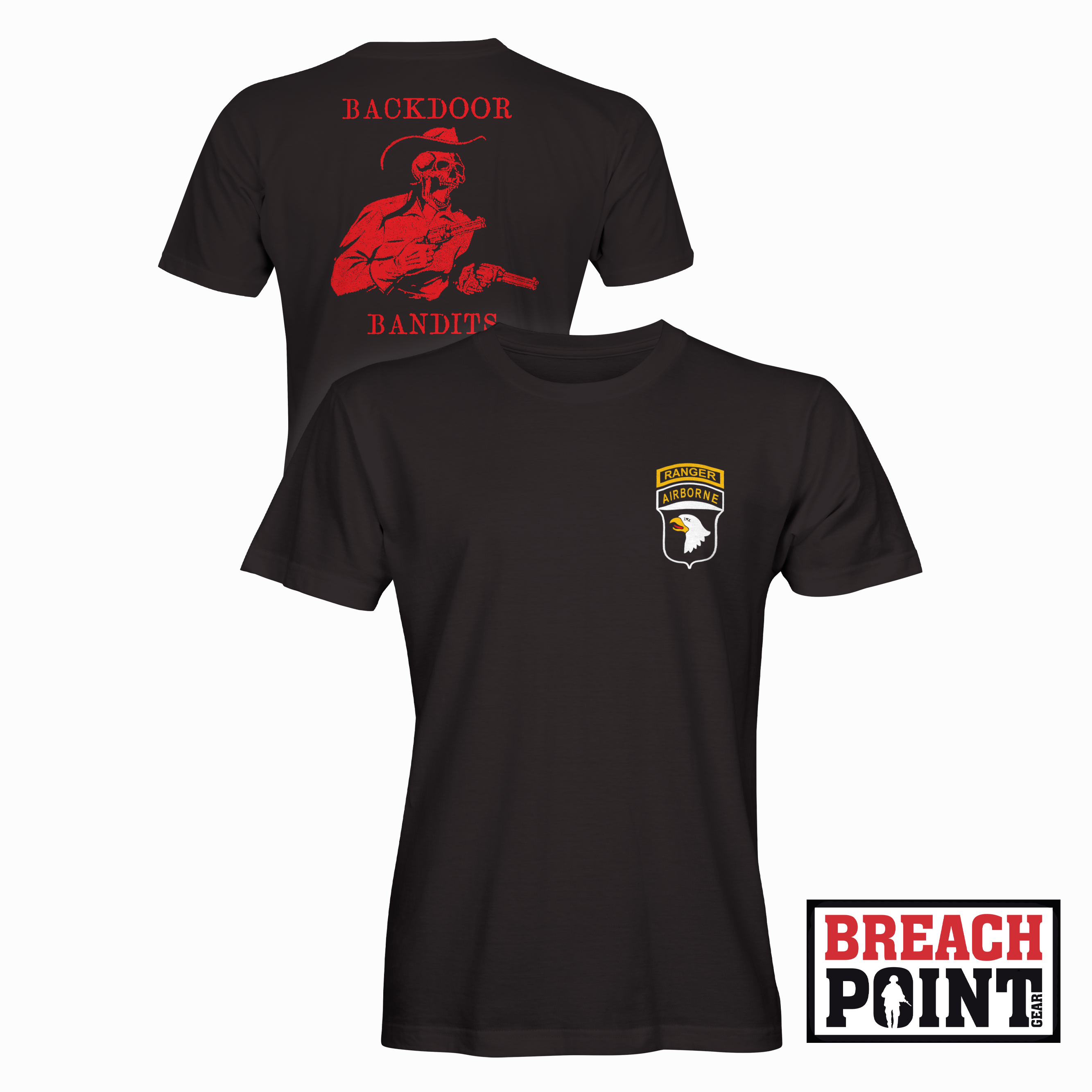 "BACKDOOR BANDITS" 1/C/1-502nd Infantry Regiment - T-Shirt (B165-2)