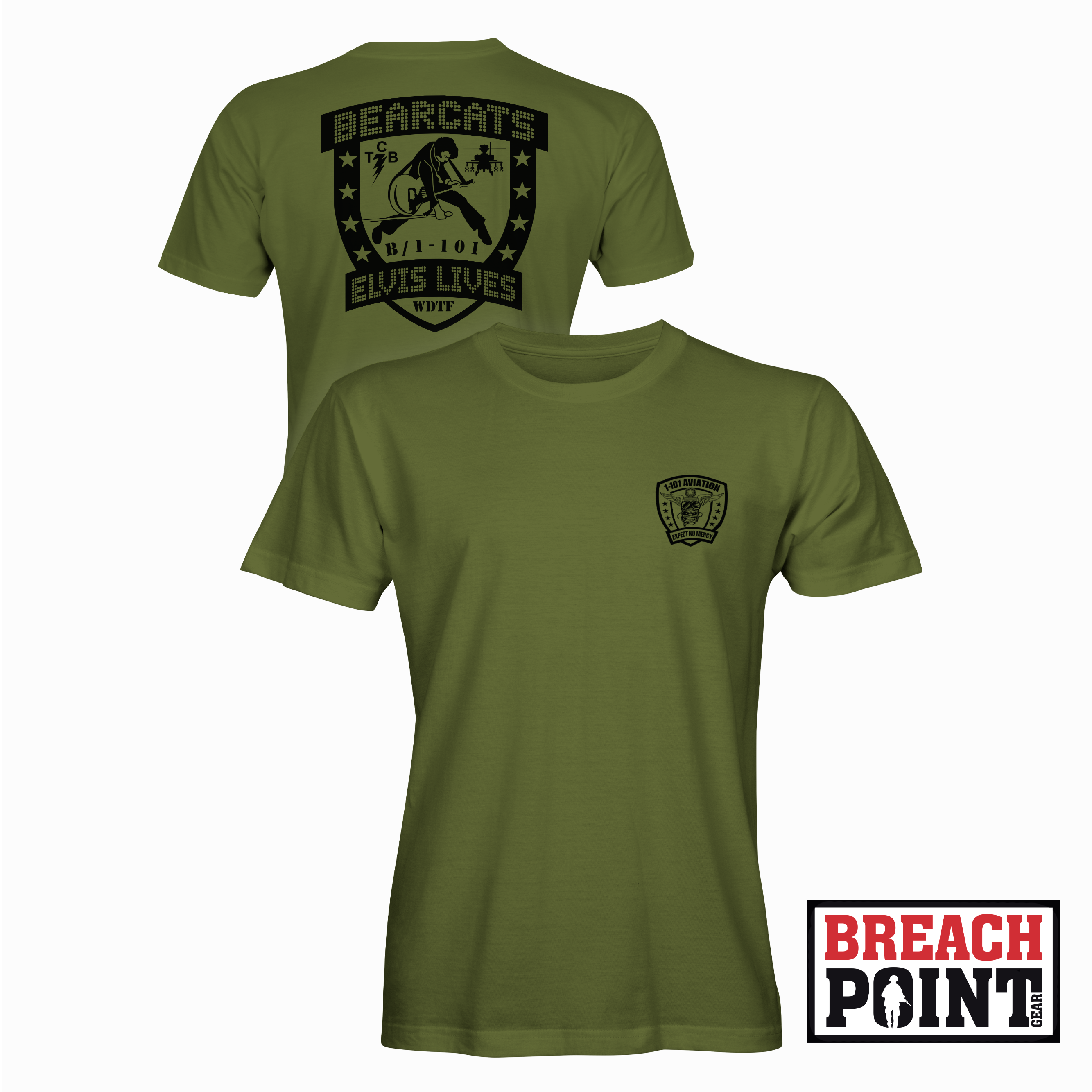 "BEARCATS" B/1-101st Combat Aviation Brigade - T-Shirt (B128-8)