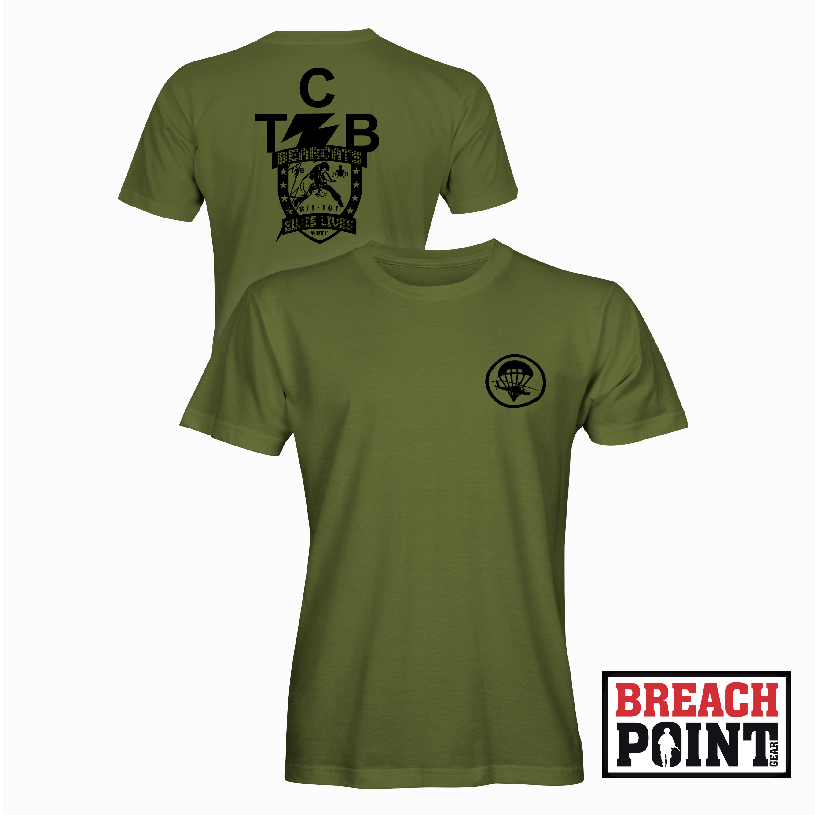 "BEARCATS" B/1-101st Combat Aviation Brigade - T-Shirt (B128-11)