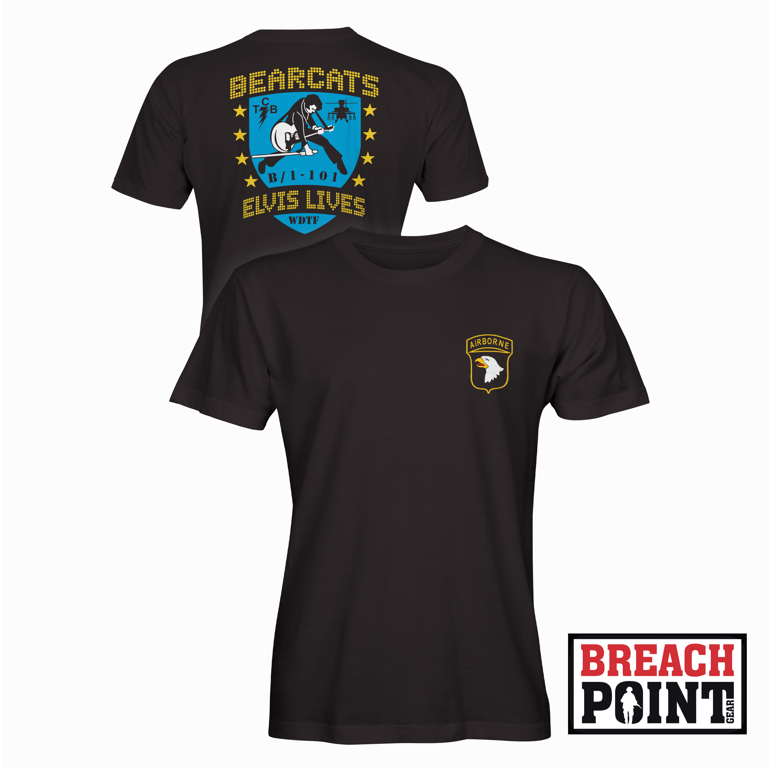 "BEARCATS" B/1-101st Combat Aviation Brigade - T-Shirt (B128-1)
