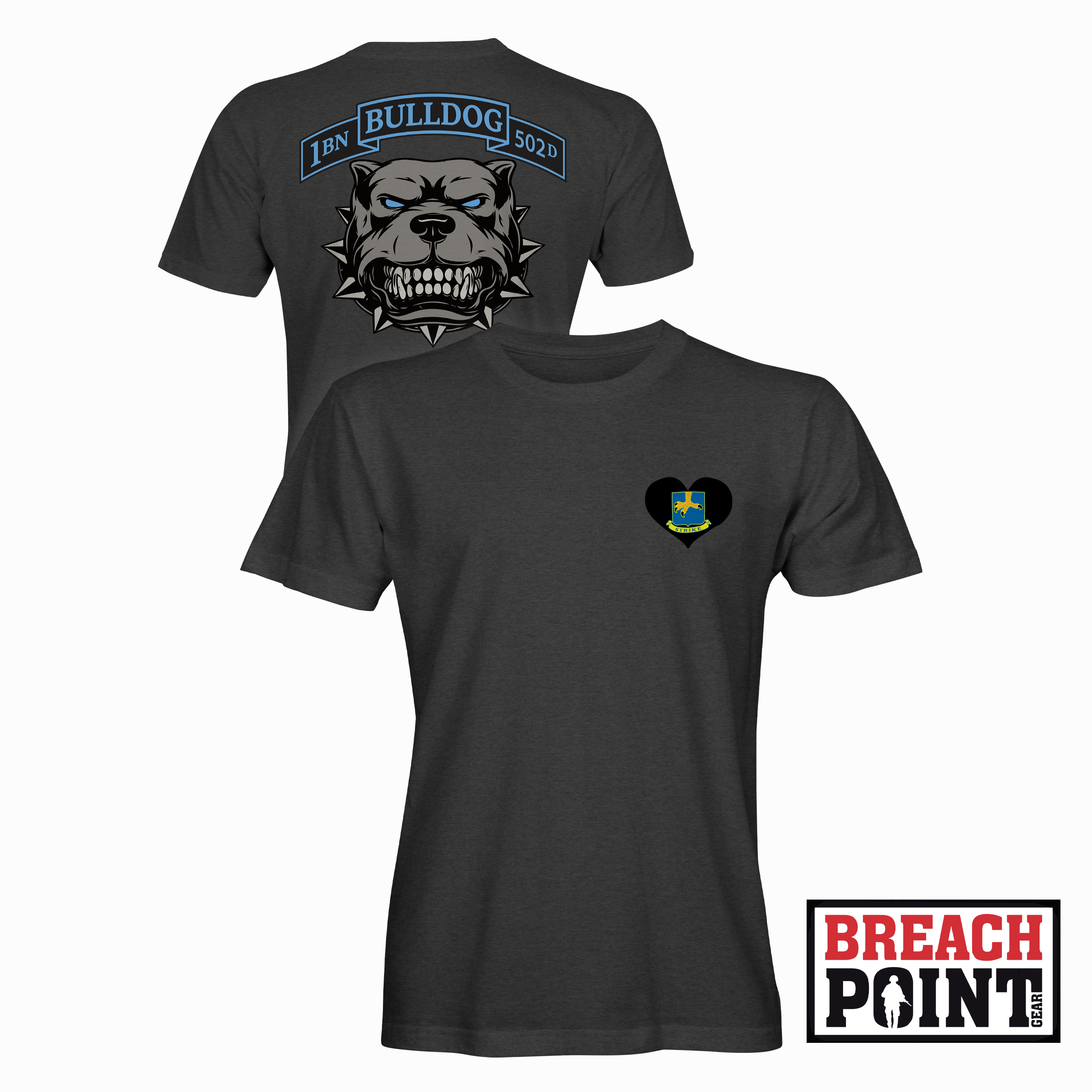 "BULLDOG" B/1-502nd Infantry Regiment - T-Shirt (B133-1)