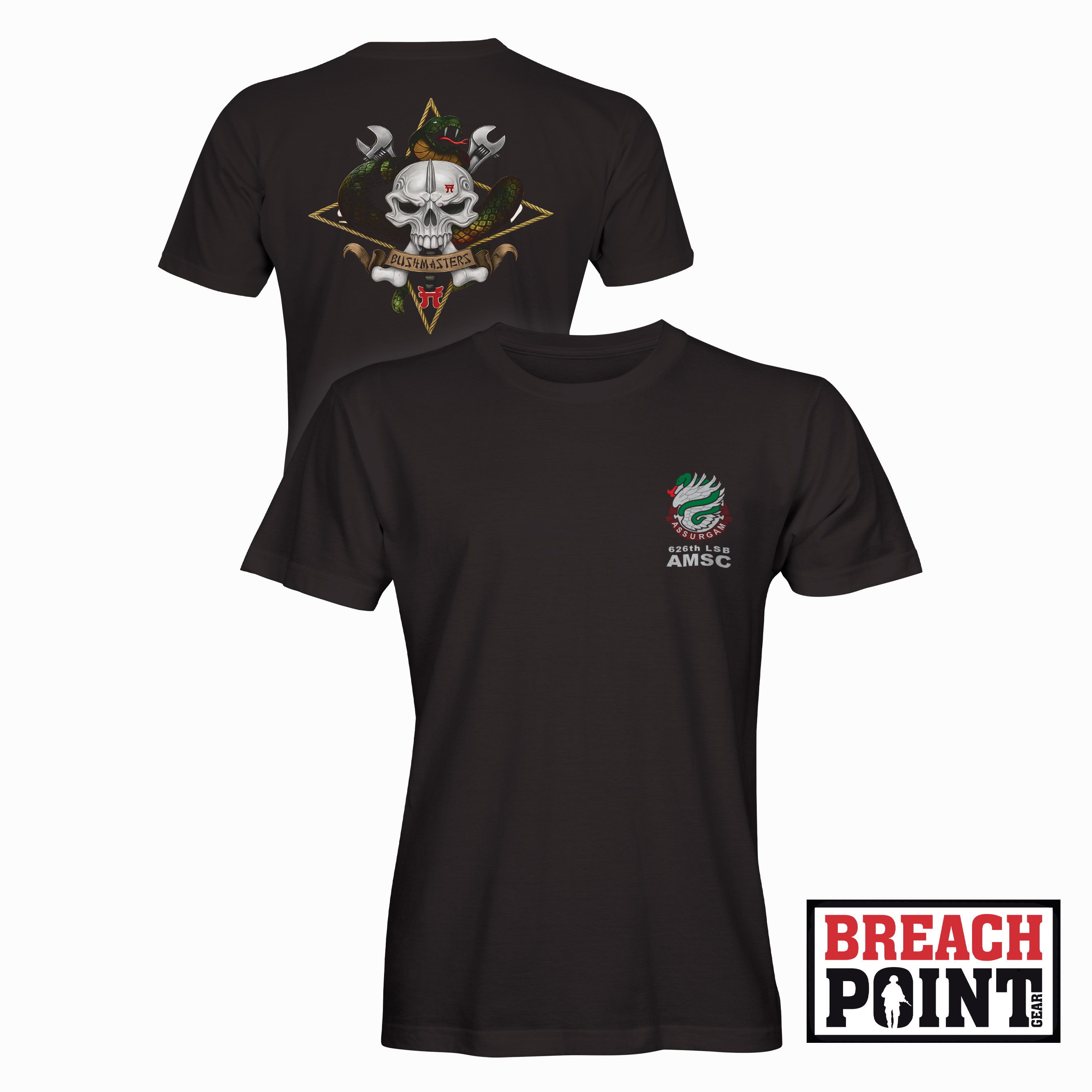 "BUSHMASTERS" A/626th Light Support Battalion - T-Shirt (B83-2)