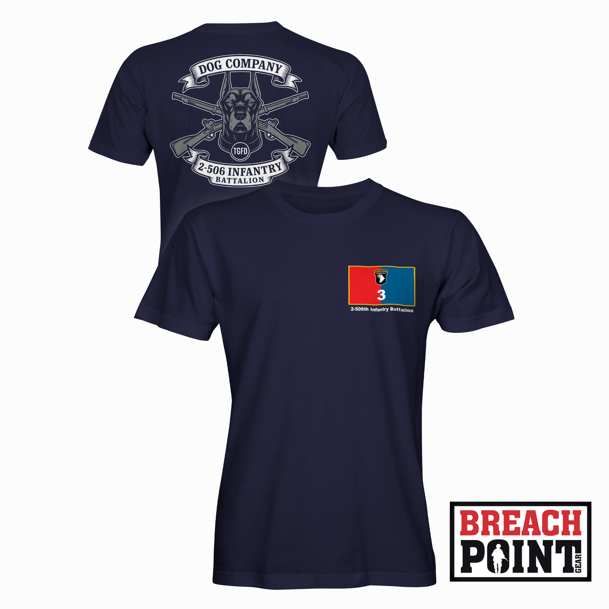 "DOG" B/2-506th Infantry Regiment - T-Shirt (B167-1)