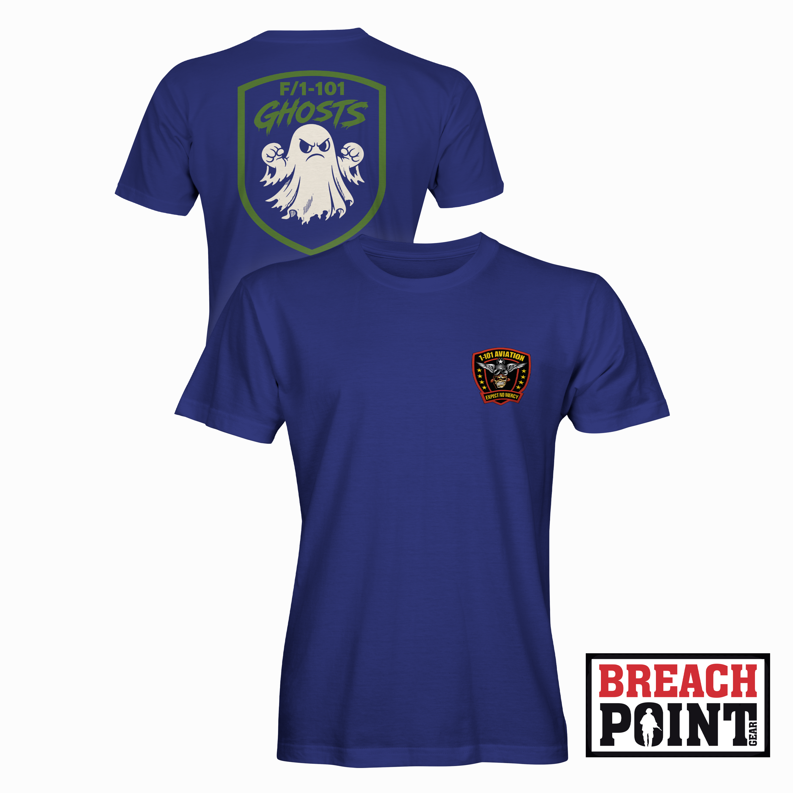"GHOSTS" F/1-101st Combat Aviation Battalion - T-Shirt (B138-1)