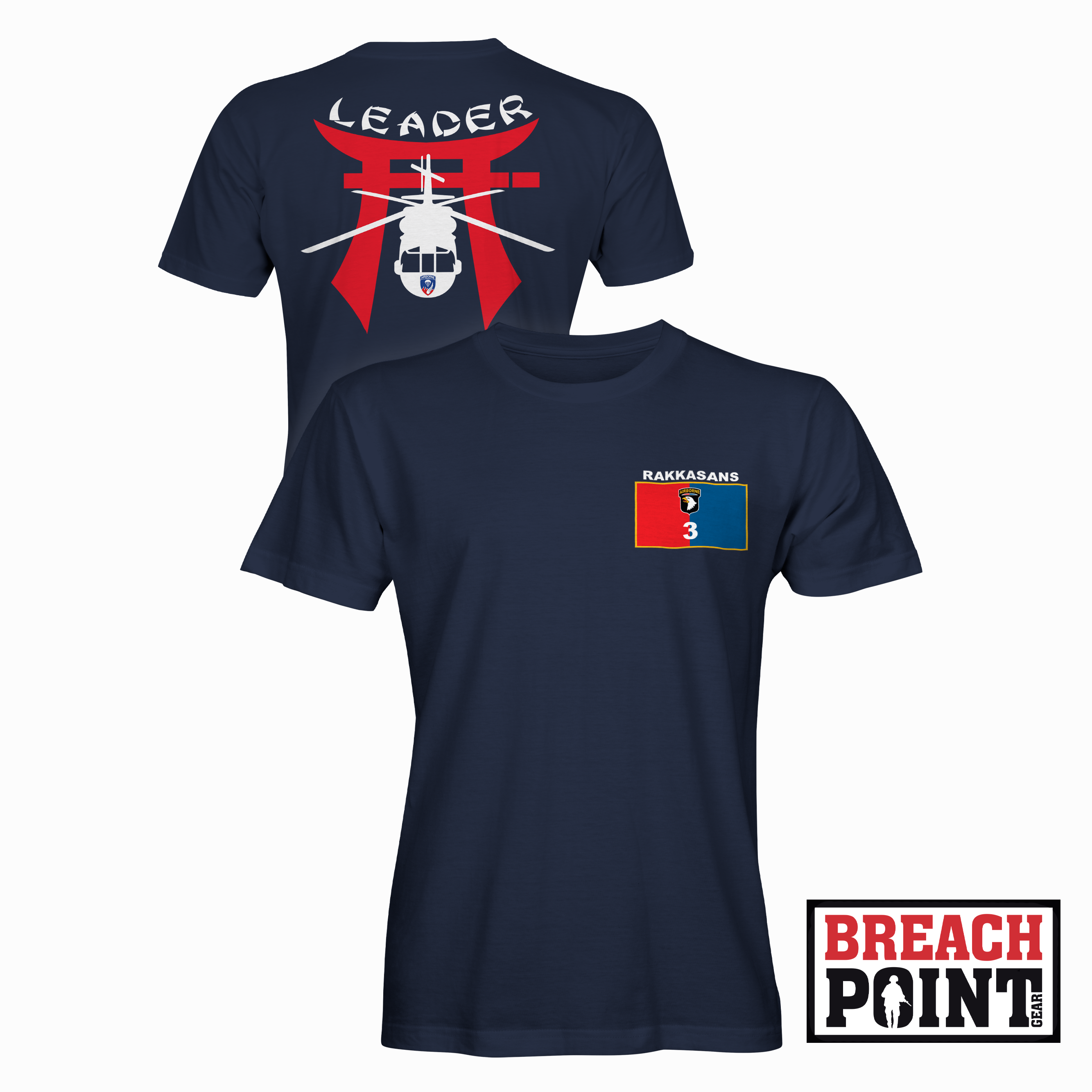 "LEADER" 1-187th Infantry Regiment - T-Shirt (A36-1)