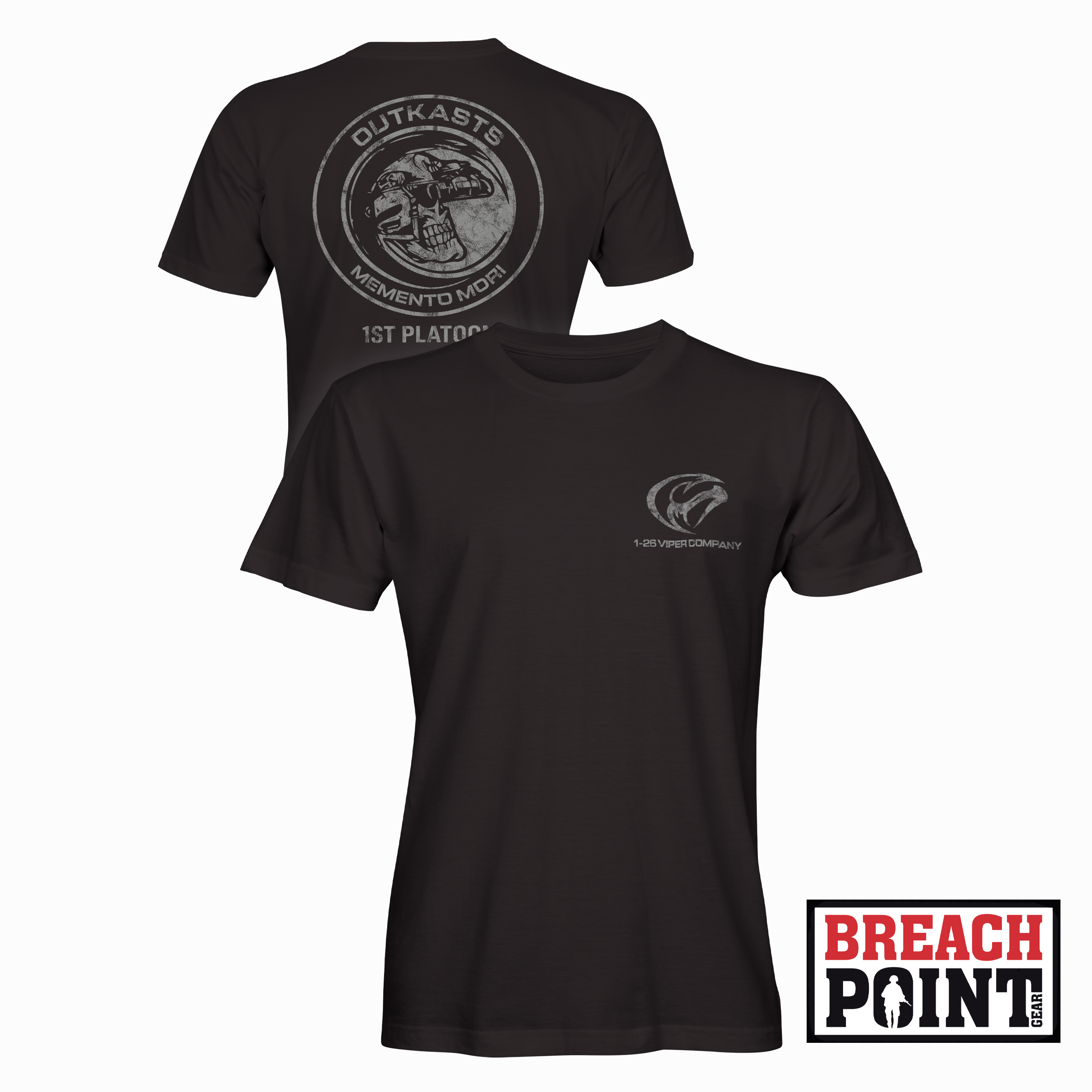 "OUTKASTS" 1/B/1-26th Infantry Regiment - T-Shirt (B153)