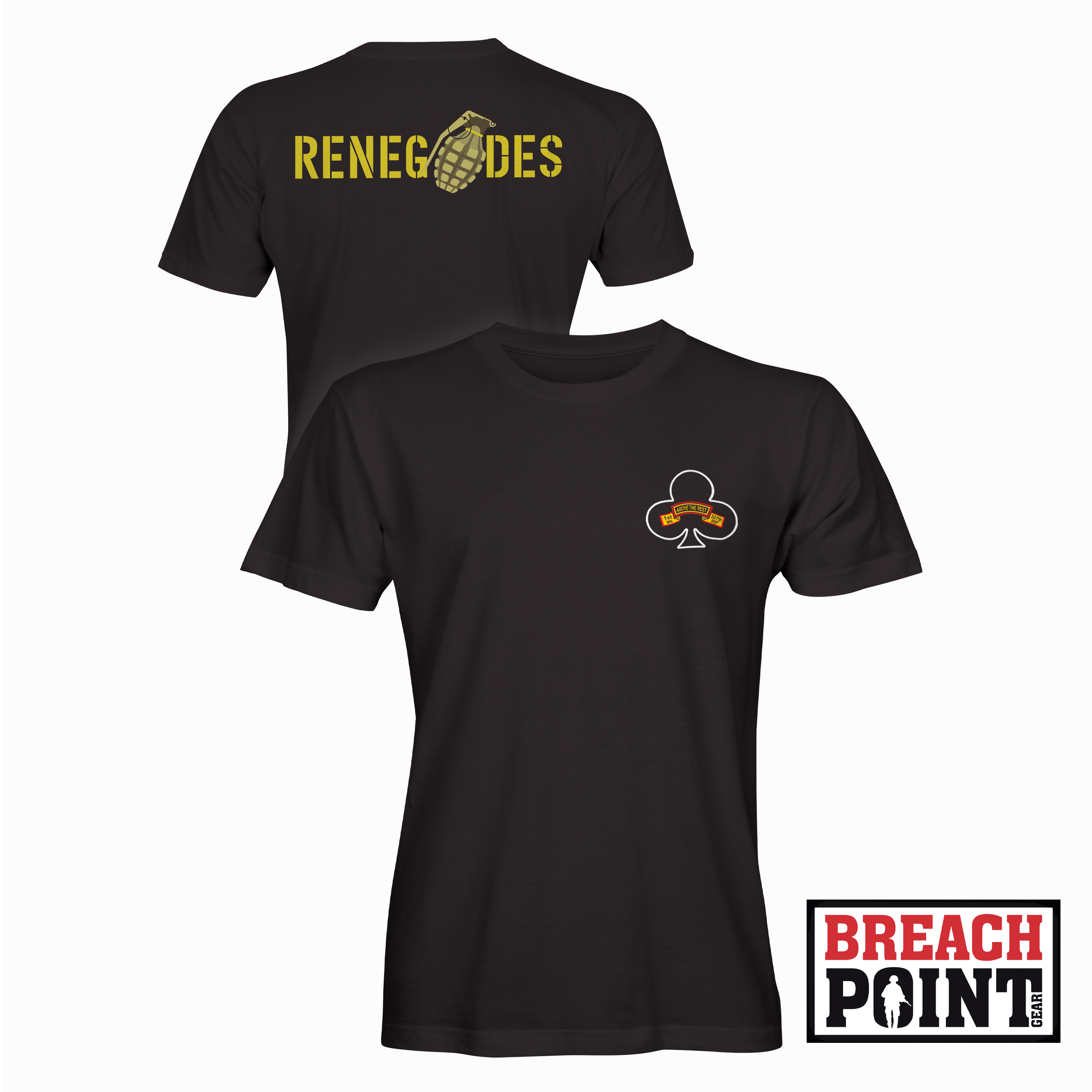 "RENEGADES" 1/A/1-327th Infantry Regiment - T-Shirt (B123-1)