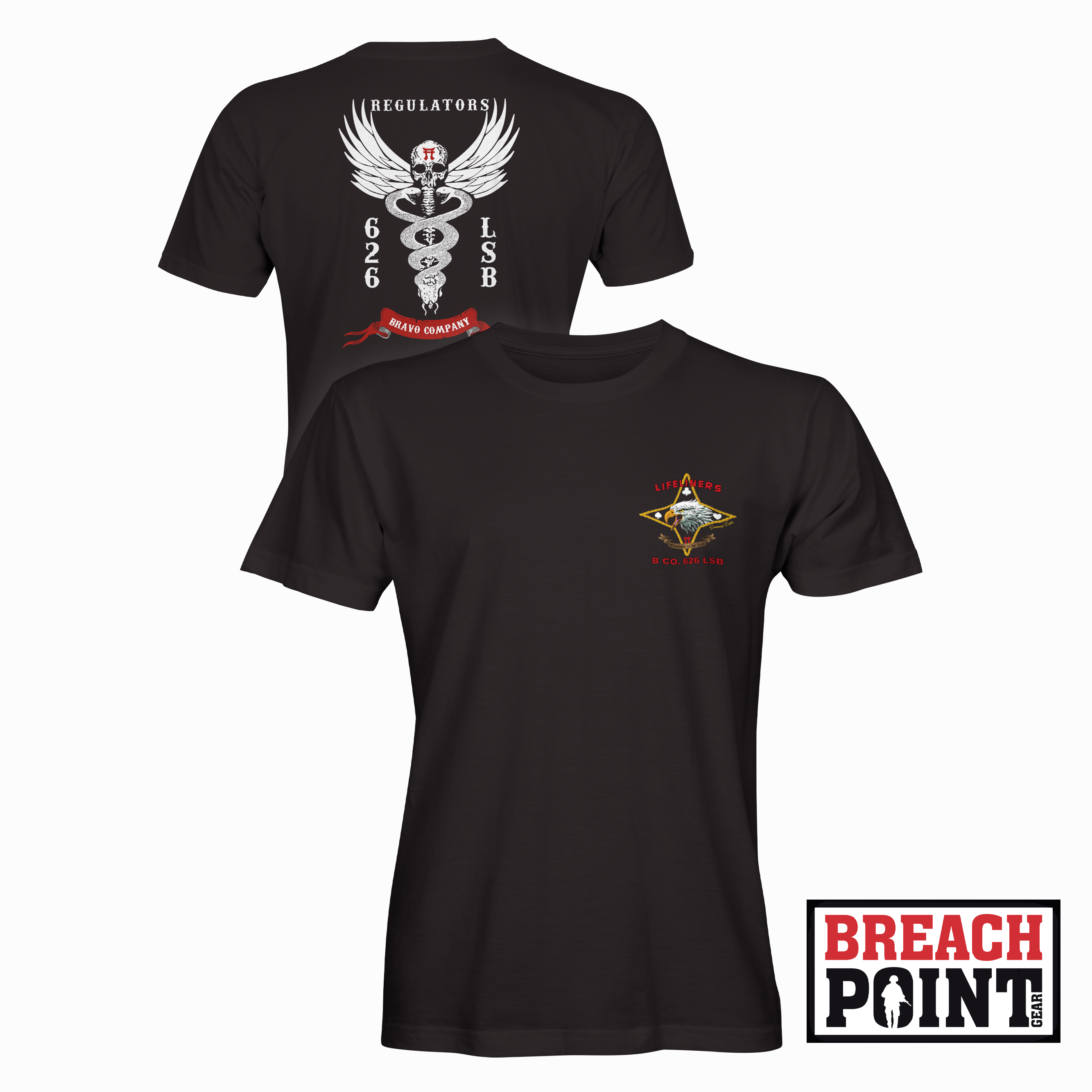 "REGULATORS" B/626th Light Support Battalion - T-Shirt (B66-2)