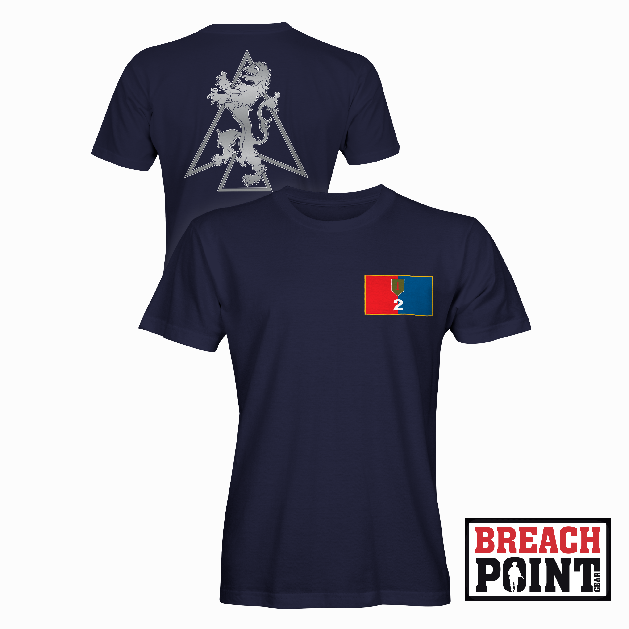 "SILVER LIONS" 2nd Armored Brigade Combat Team - T-Shirt (B156)