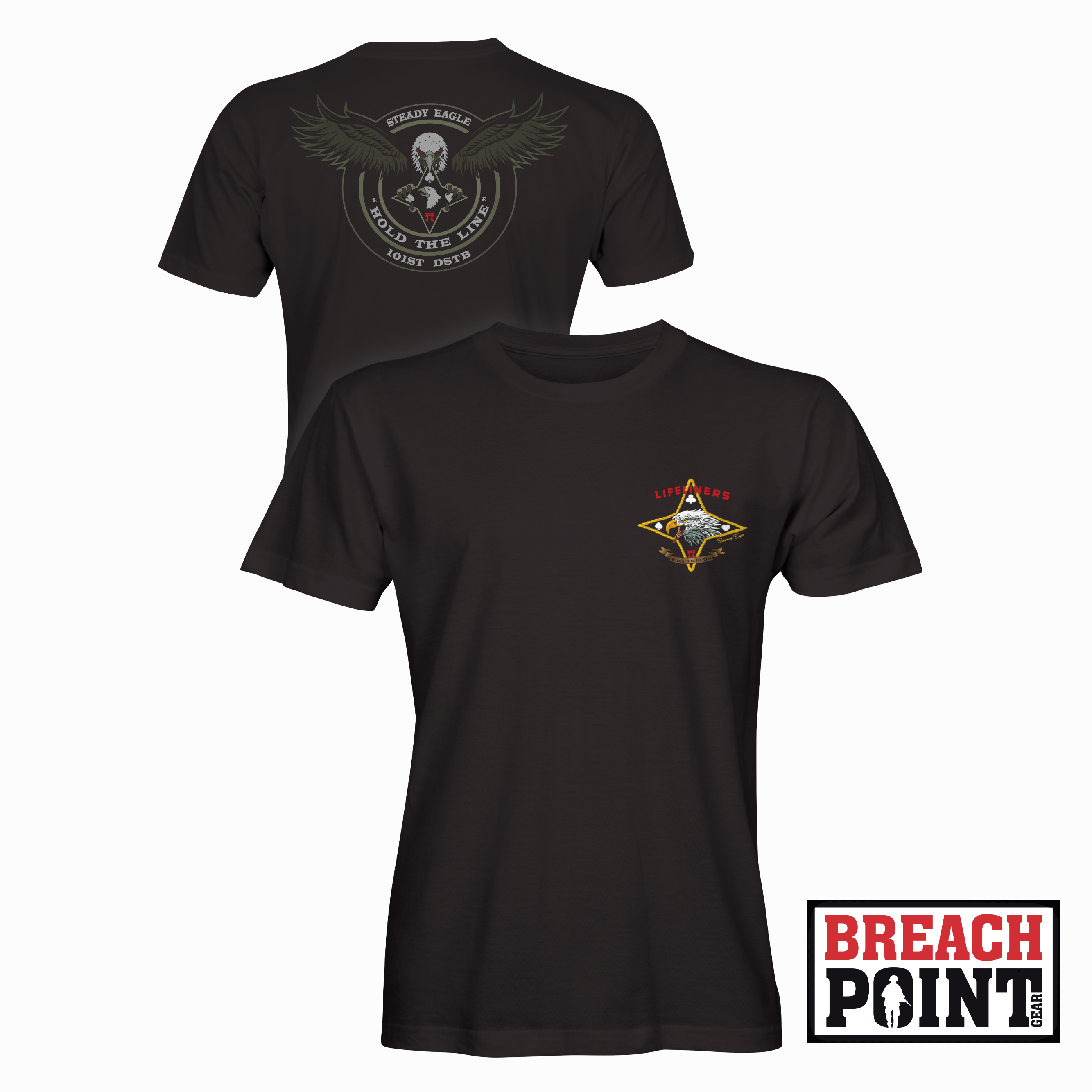 "STEADY EAGLE" 101st Division Sustainment Troops Battalion - T-Shirt (A20-2)