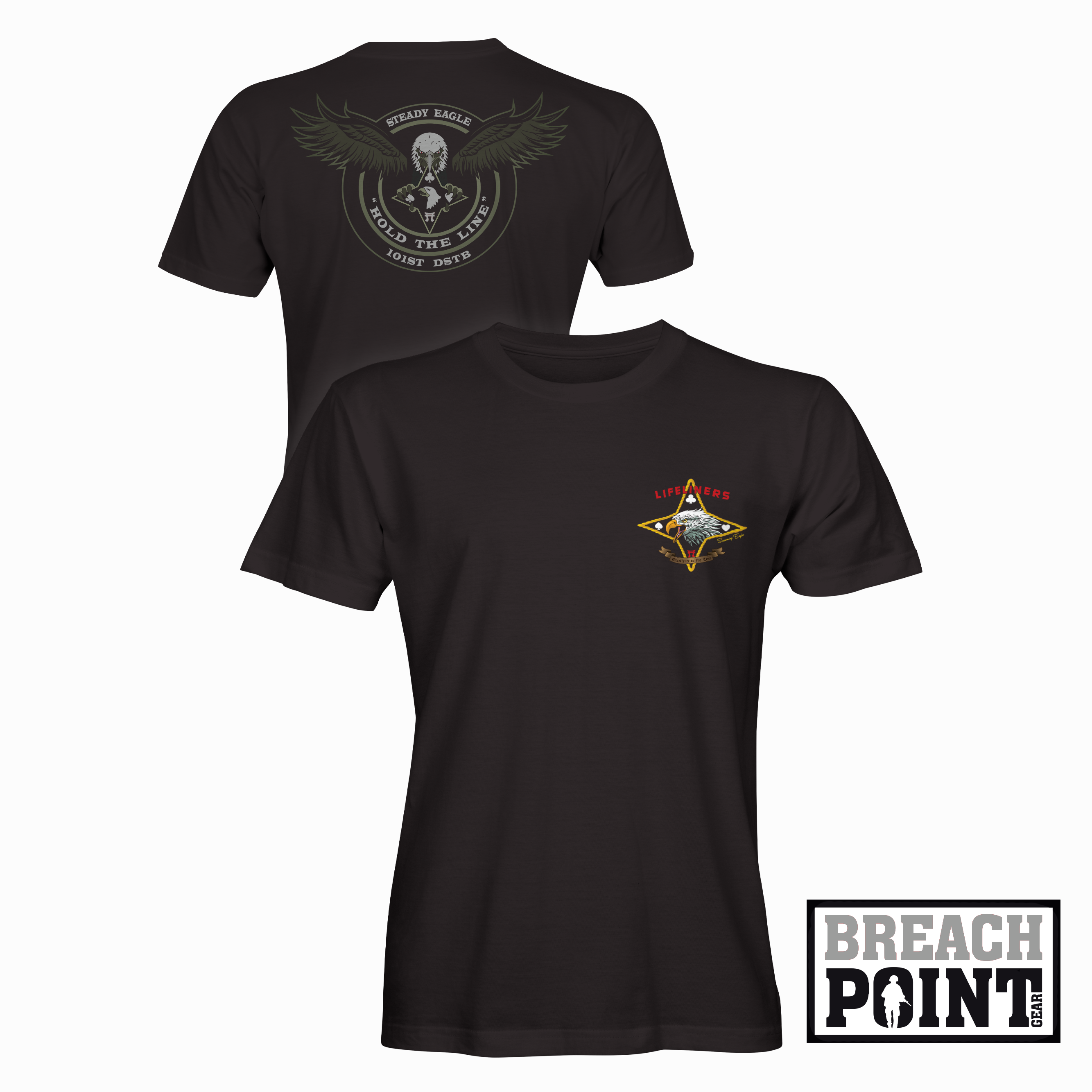 "STEADY EAGLE" 101st Division Sustainment Troops Battalion - T-Shirt (A20-2)