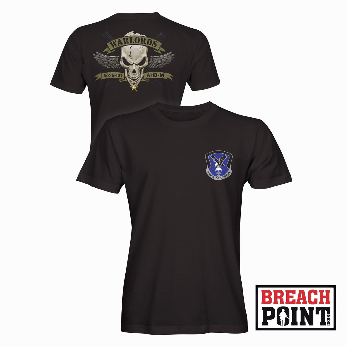"WARLORDS" A/6-101st Combat Aviation Battalion - T-Shirt (B175-1)