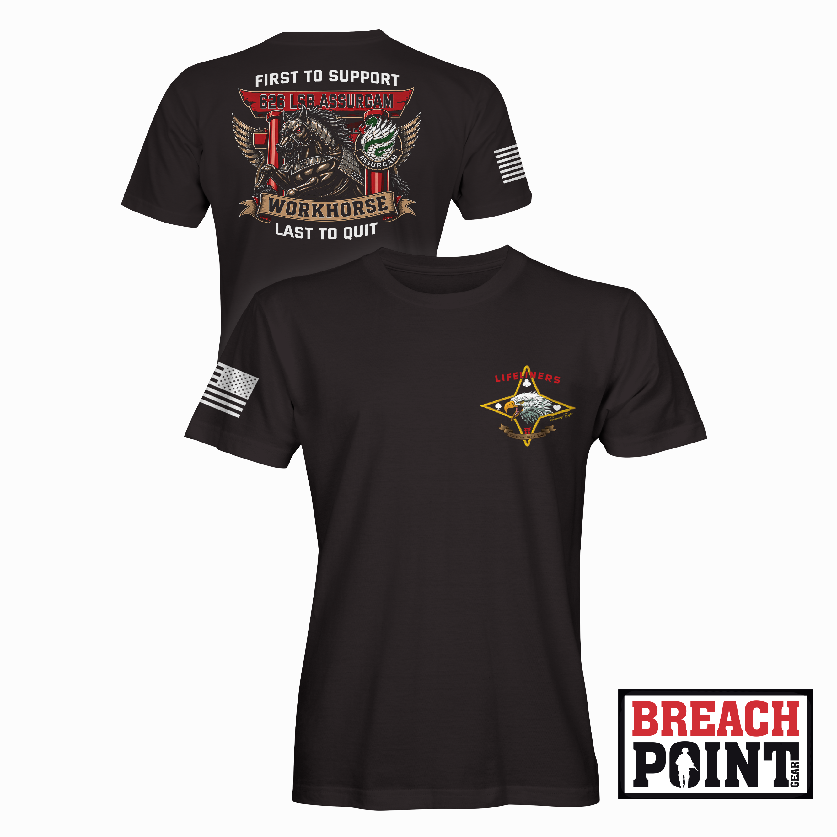 "WORKHORSE" G CLC/626th Light Support Battalion - T-Shirt (B142)