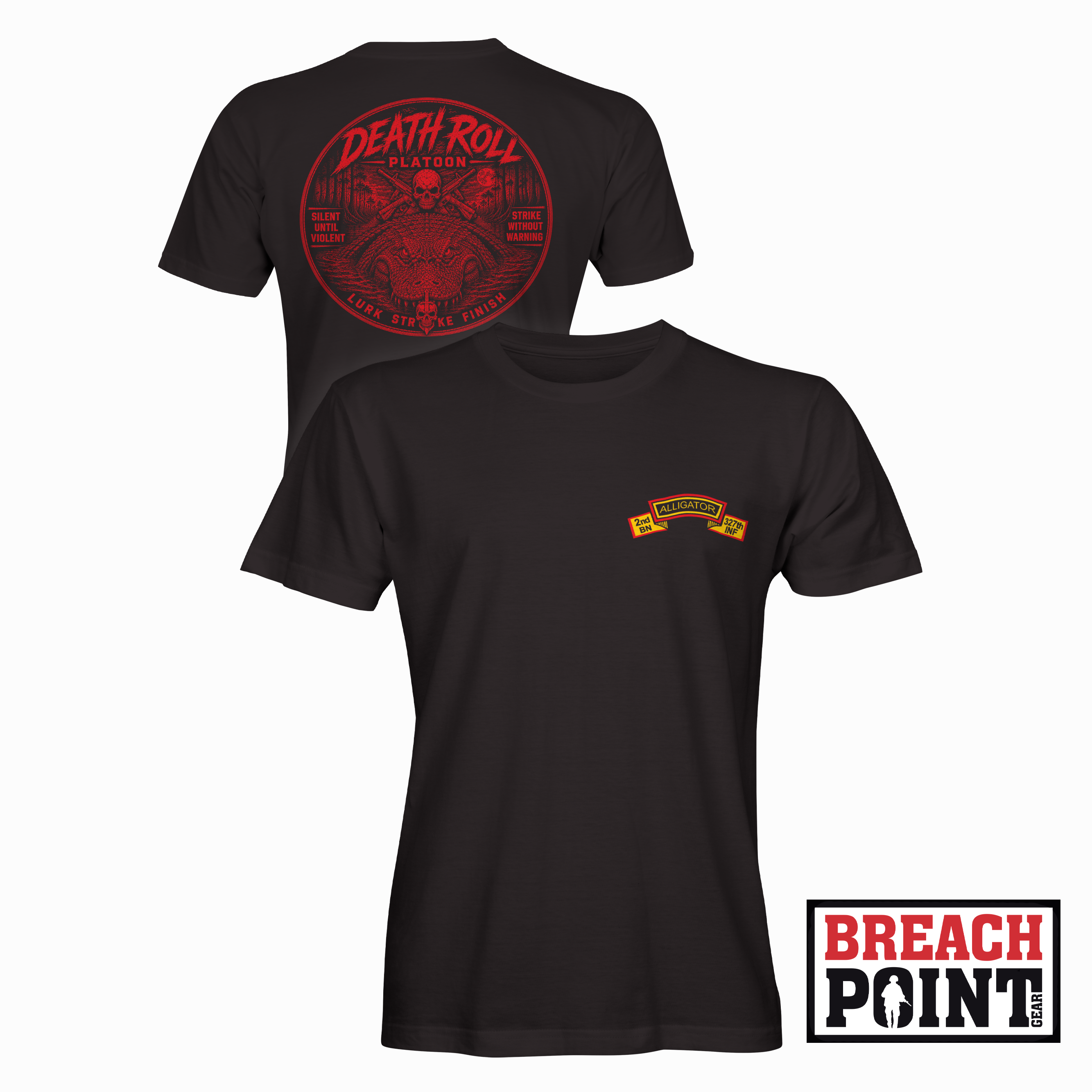 "DEATH ROLL" 1/A/2-327th Infantry Regiment - T-Shirt (B147-2)
