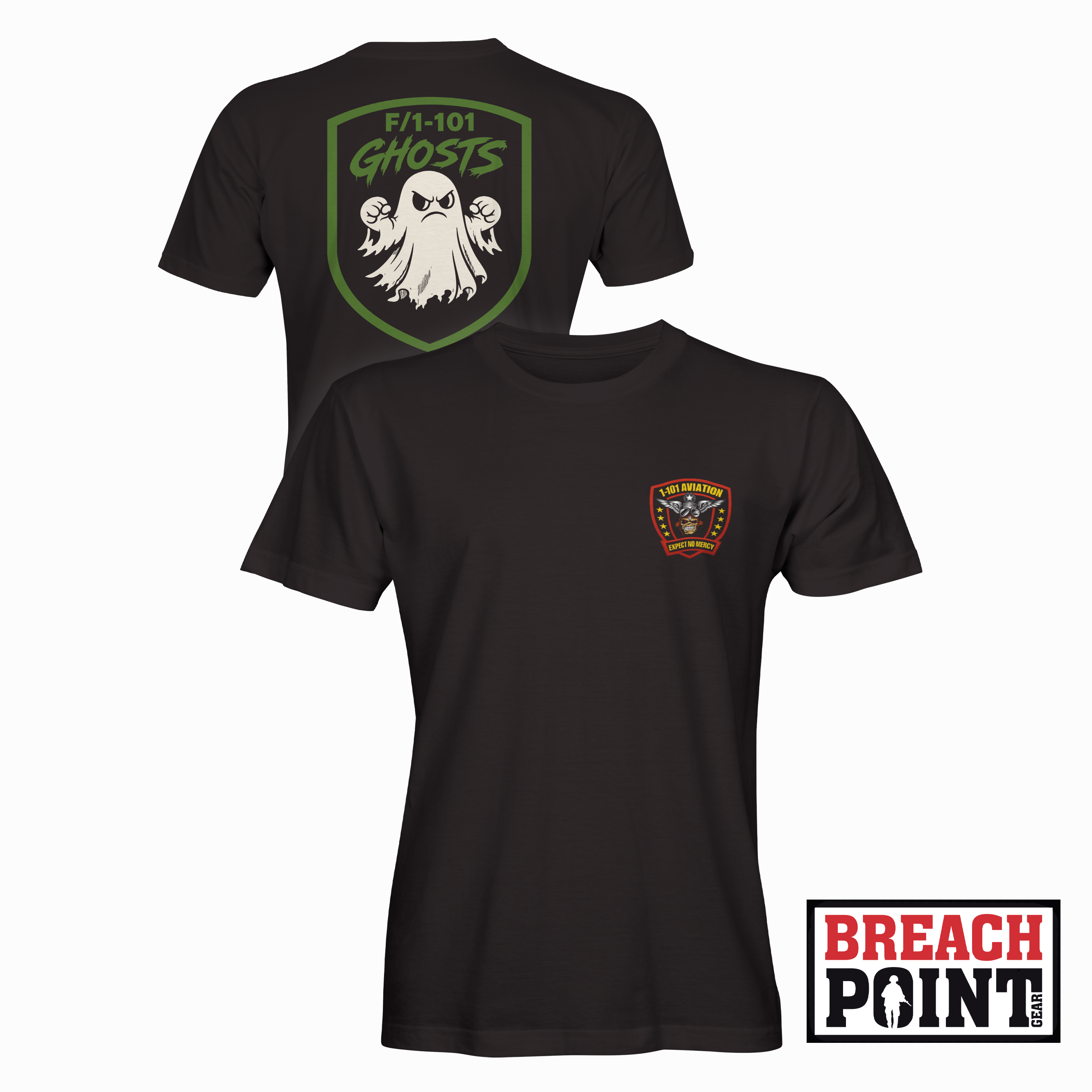 "GHOSTS" F/1-101st Combat Aviation Battalion - T-Shirt (B138-3)