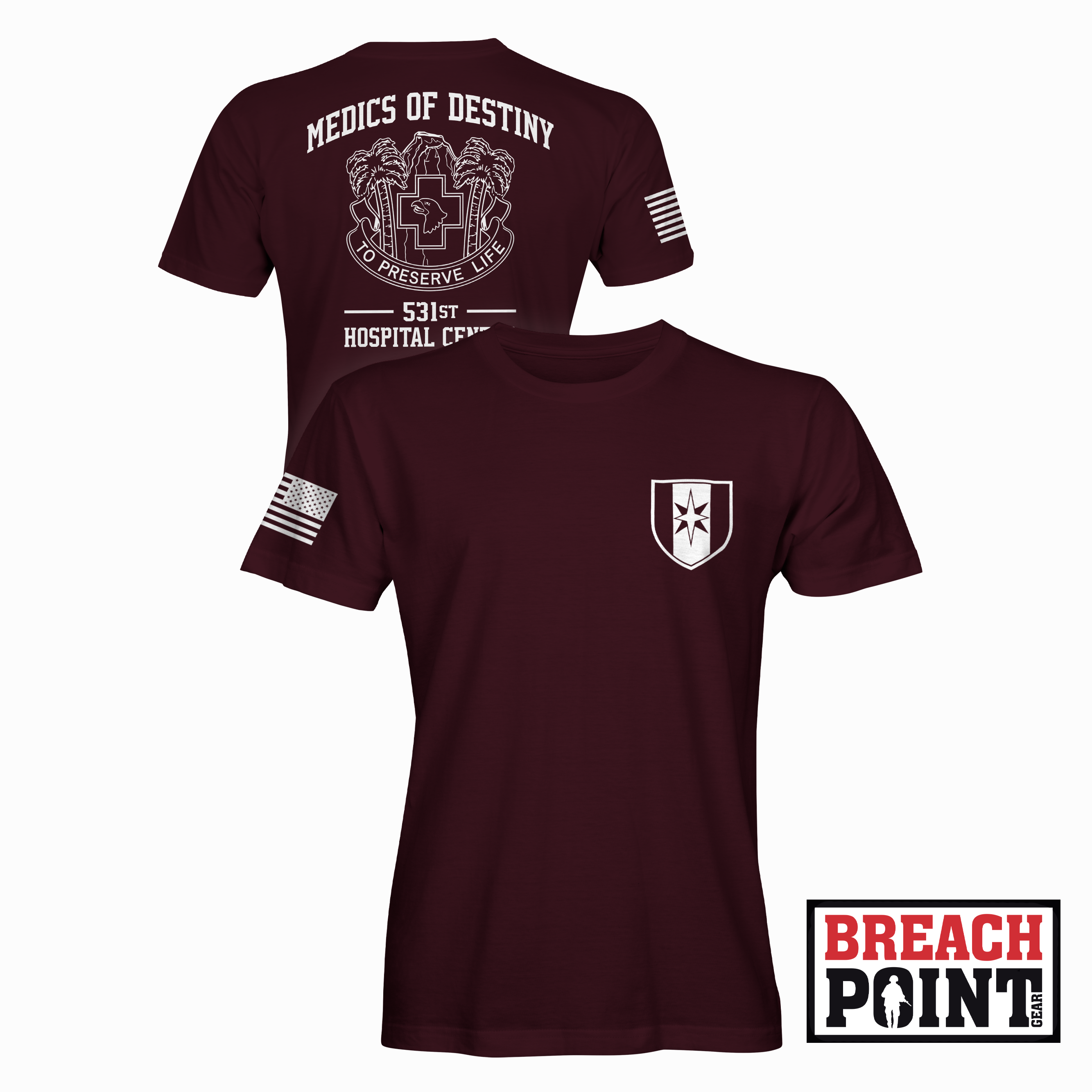 "MEDICS OF DESTINY" 531st Hospital Center - T-Shirt (B97-2)