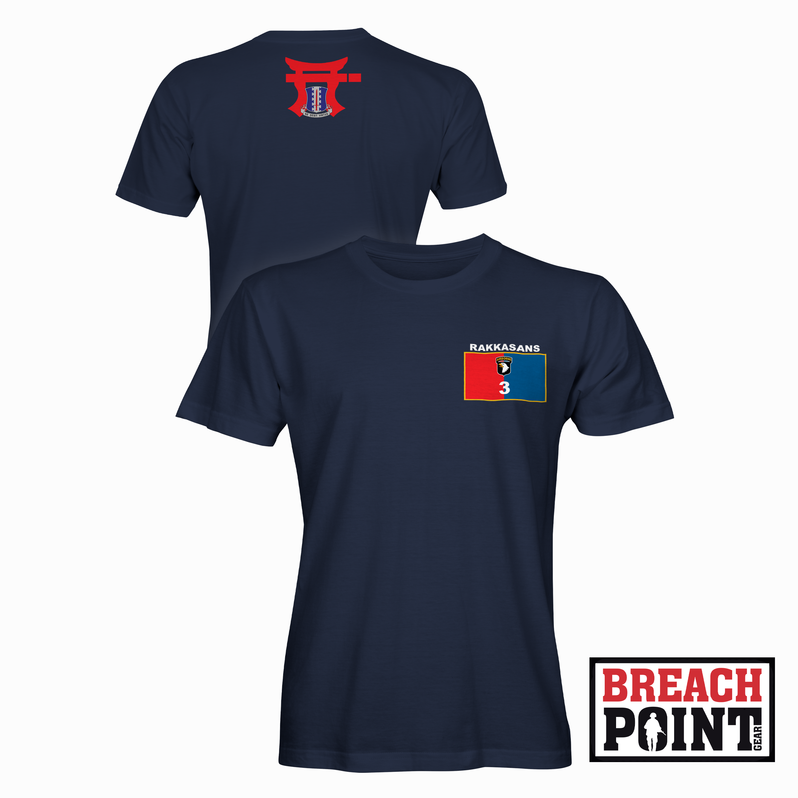 "LEADER" 1-187th Infantry Regiment - T-Shirt (A36-4)