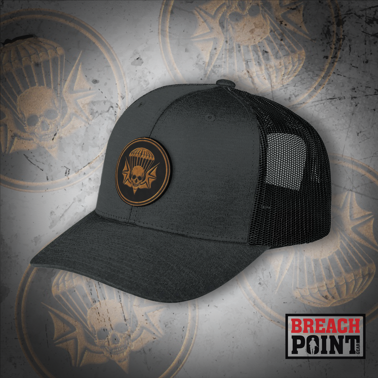"WIDOWMAKER" 2-502nd Infantry Regiment - Charcoal/Black Cap