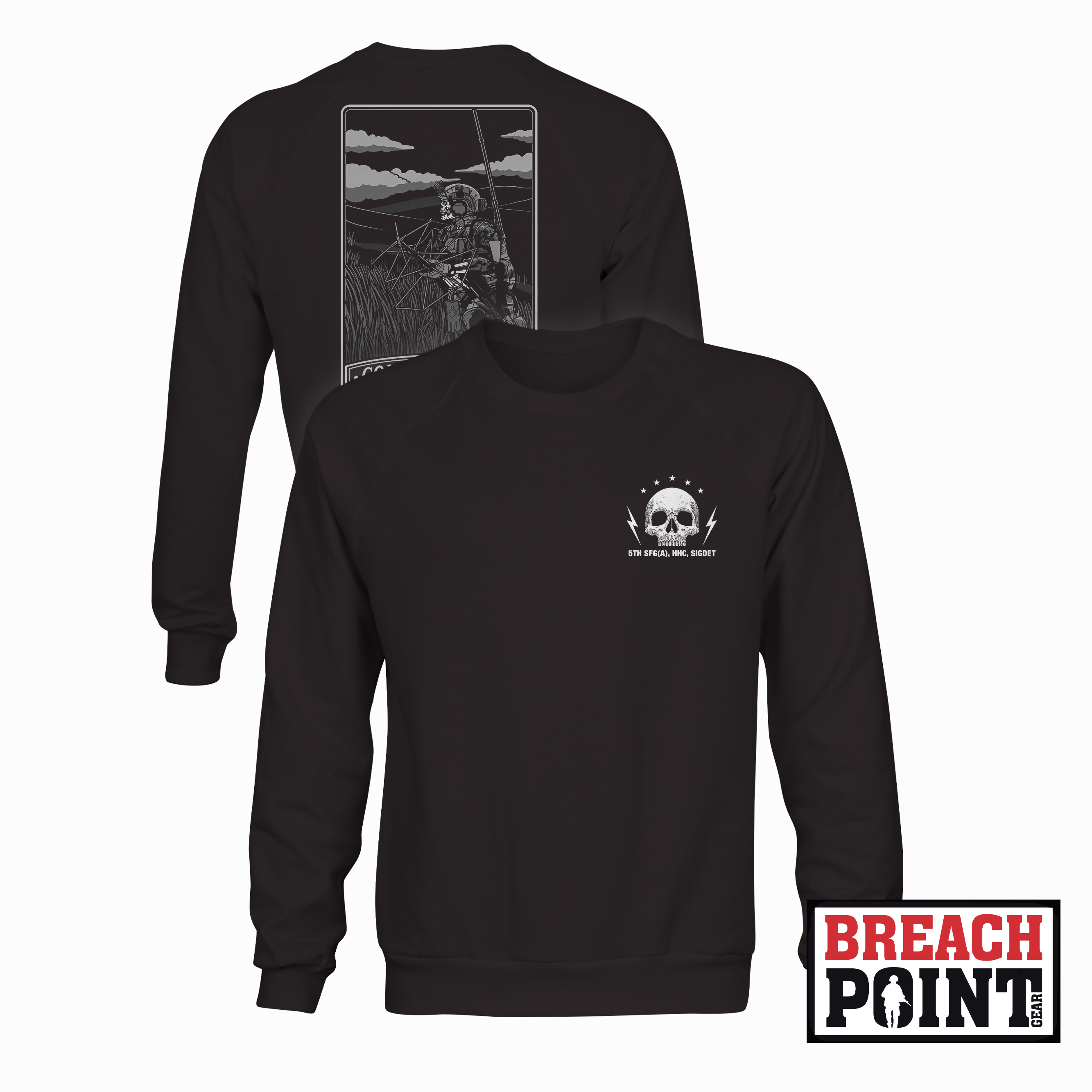 "HHC SIGDET" SIGDET HHC/5th SFG (A) - Sweatshirt (B163)