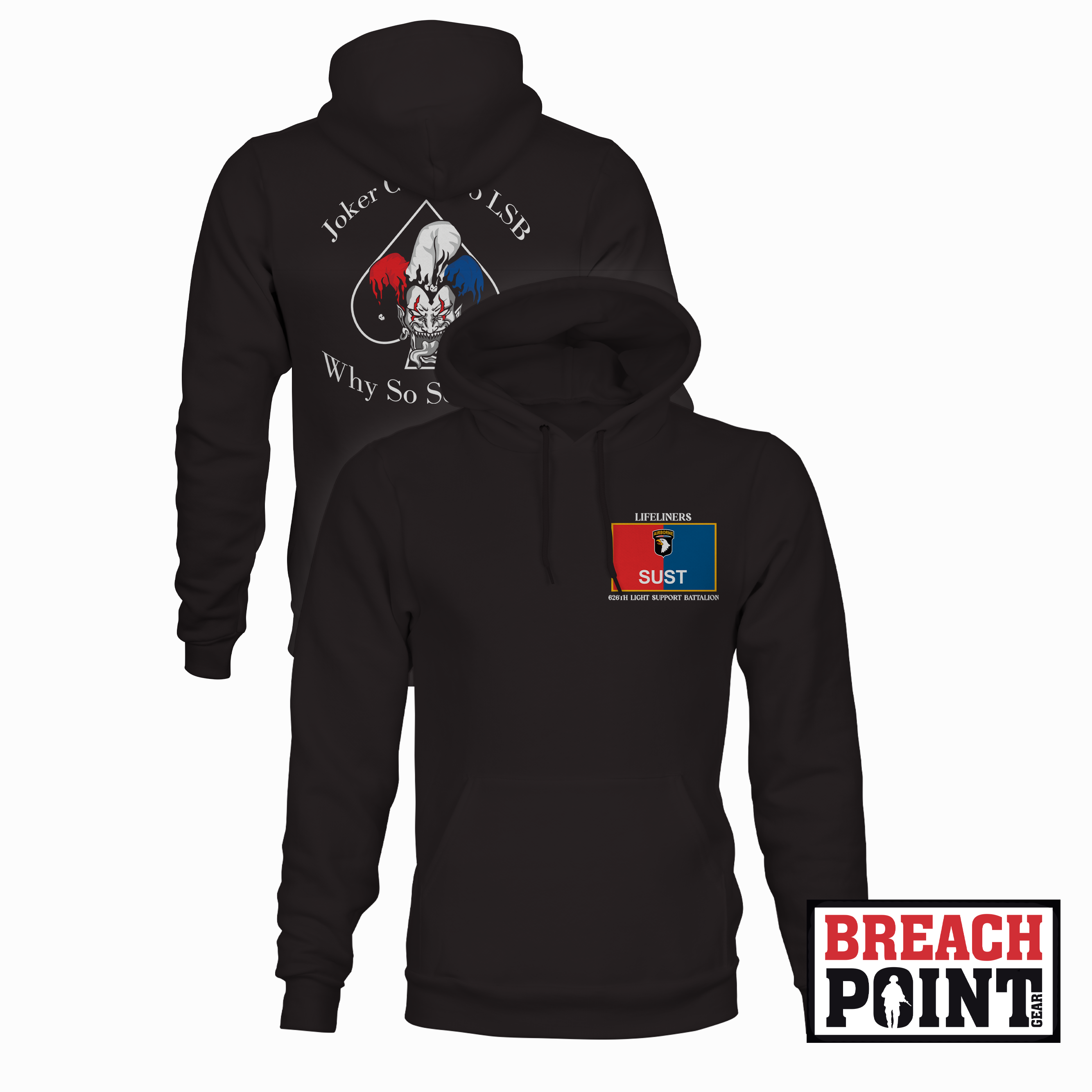 "JOKER" J CLC/626th Light Support Battalion - Hoodie (B64-3)