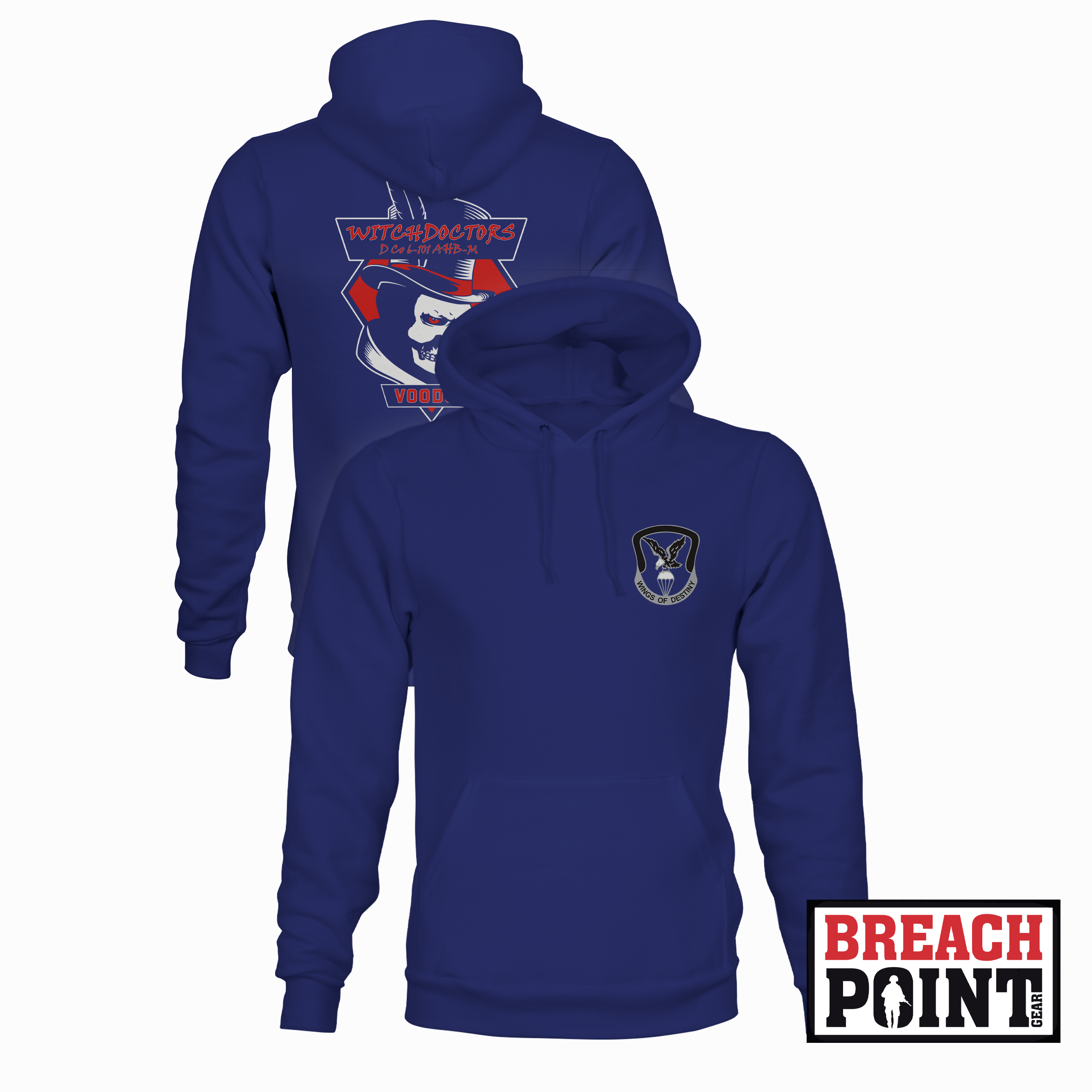 "WITCHDOCTORS" D/6-101st Combat Aviation Battalion - Hoodie (B159-2)