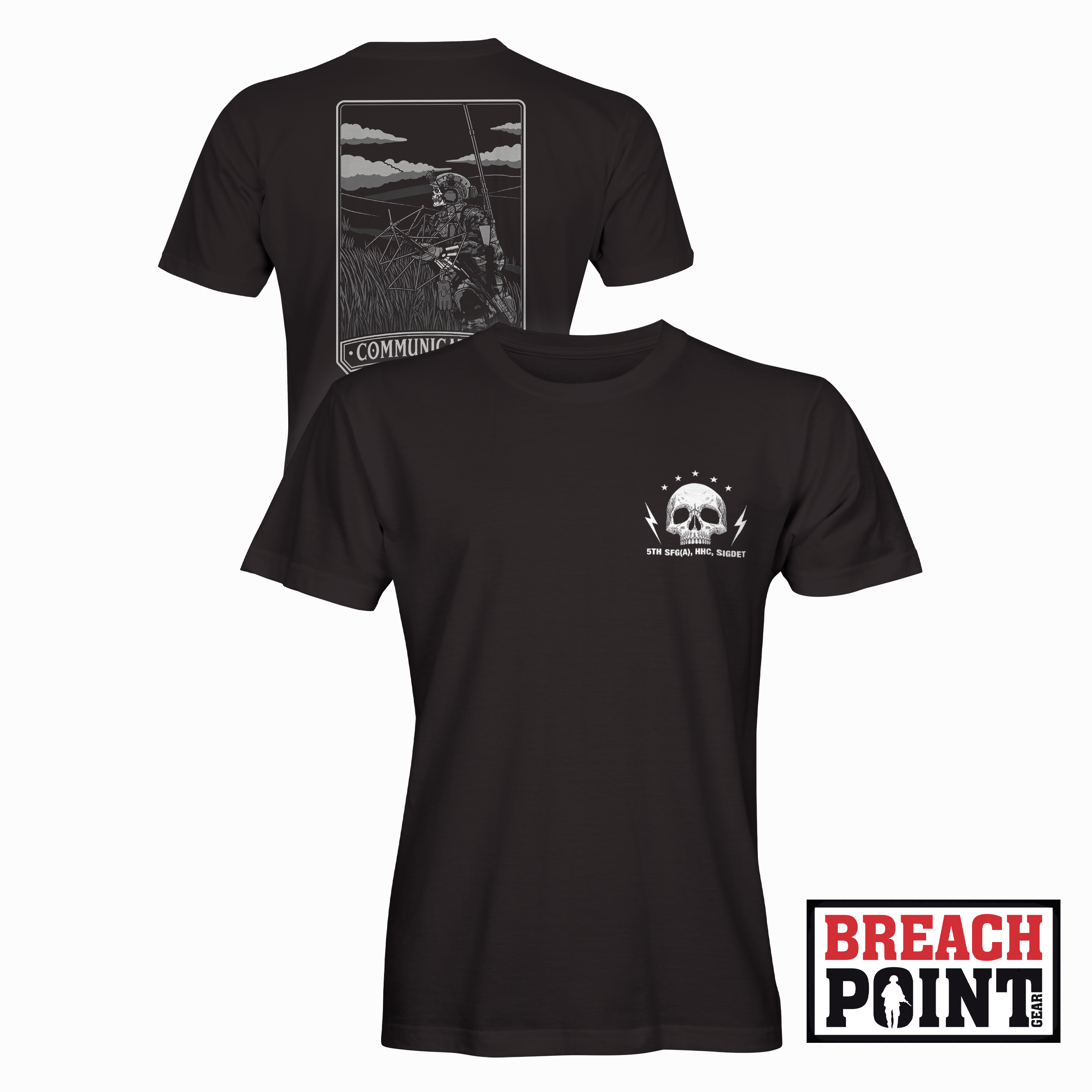 "HHC SIGDET" SIGDET HHC/5th Special Forces Group (A) - T-Shirt (B163)