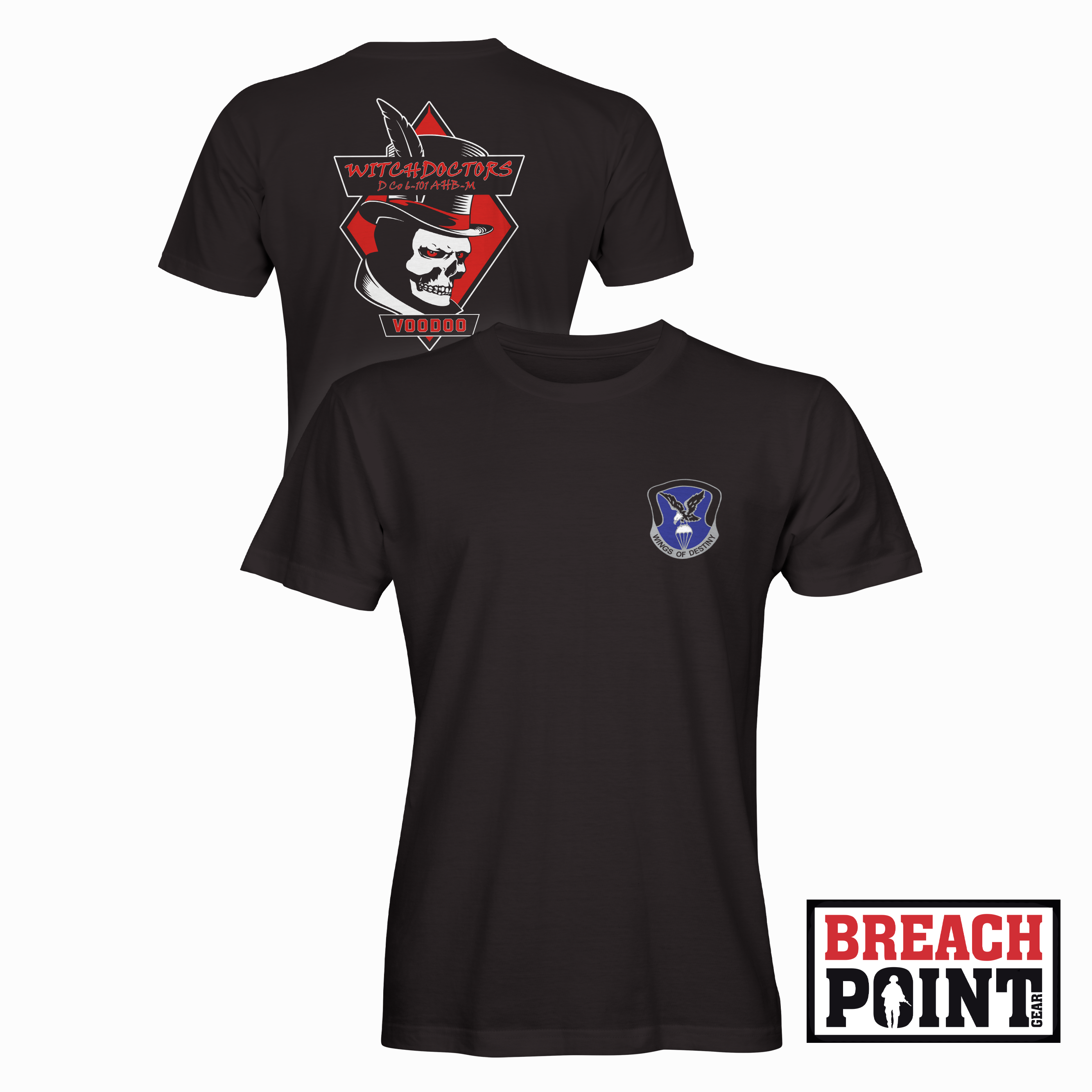"WITCHDOCTORS" D/6-101st Combat Aviation Battalion - T-Shirt (B159-1)